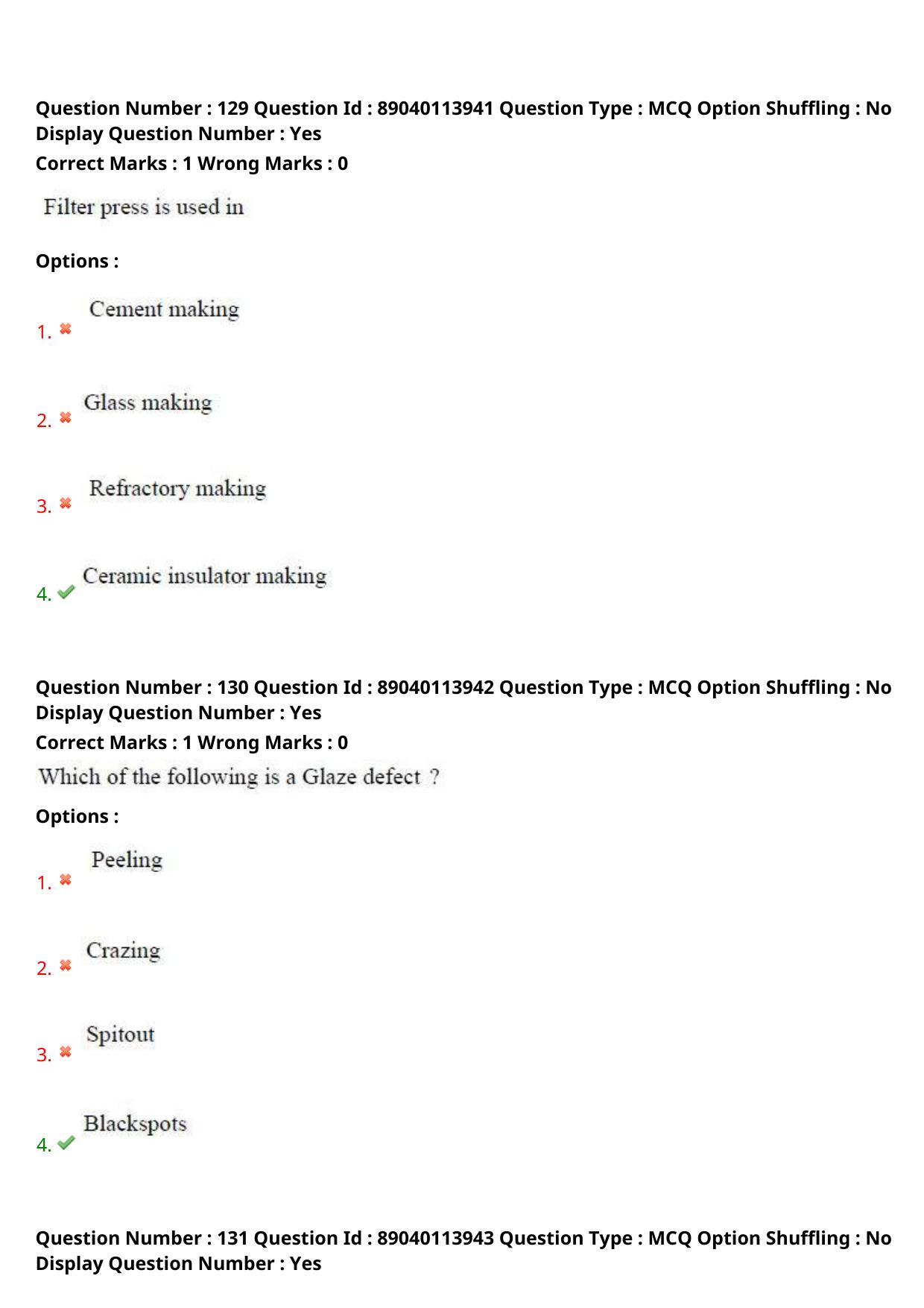 AP ECET 2025 Ceramic Technology 06th May 2025 (Shift 1) Question Paper wth Key - Page 61