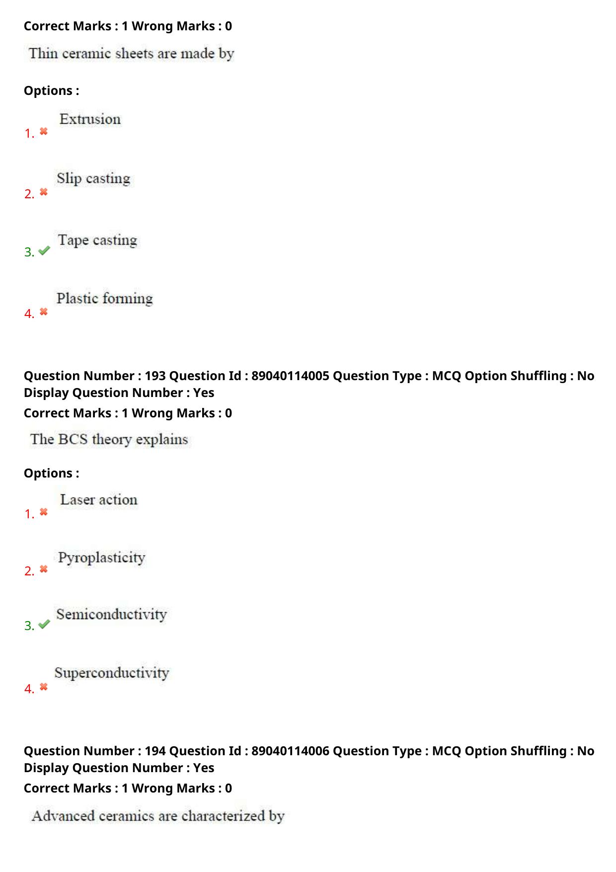 AP ECET 2025 Ceramic Technology 06th May 2025 (Shift 1) Question Paper wth Key - Page 90