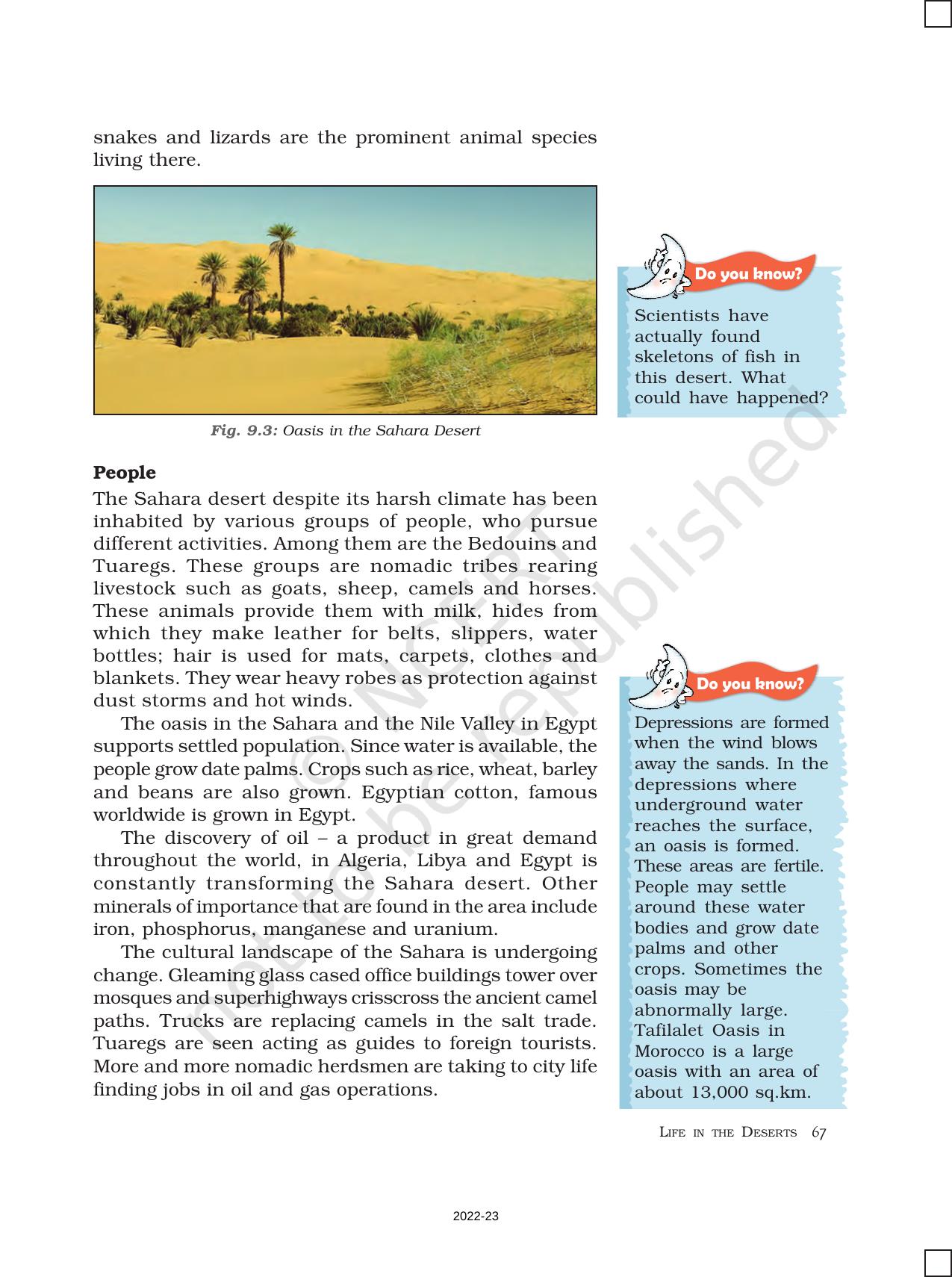 NCERT Book for Class 7 Social Science(Geography): Chapter 9-Life in the Deserts - Page 3