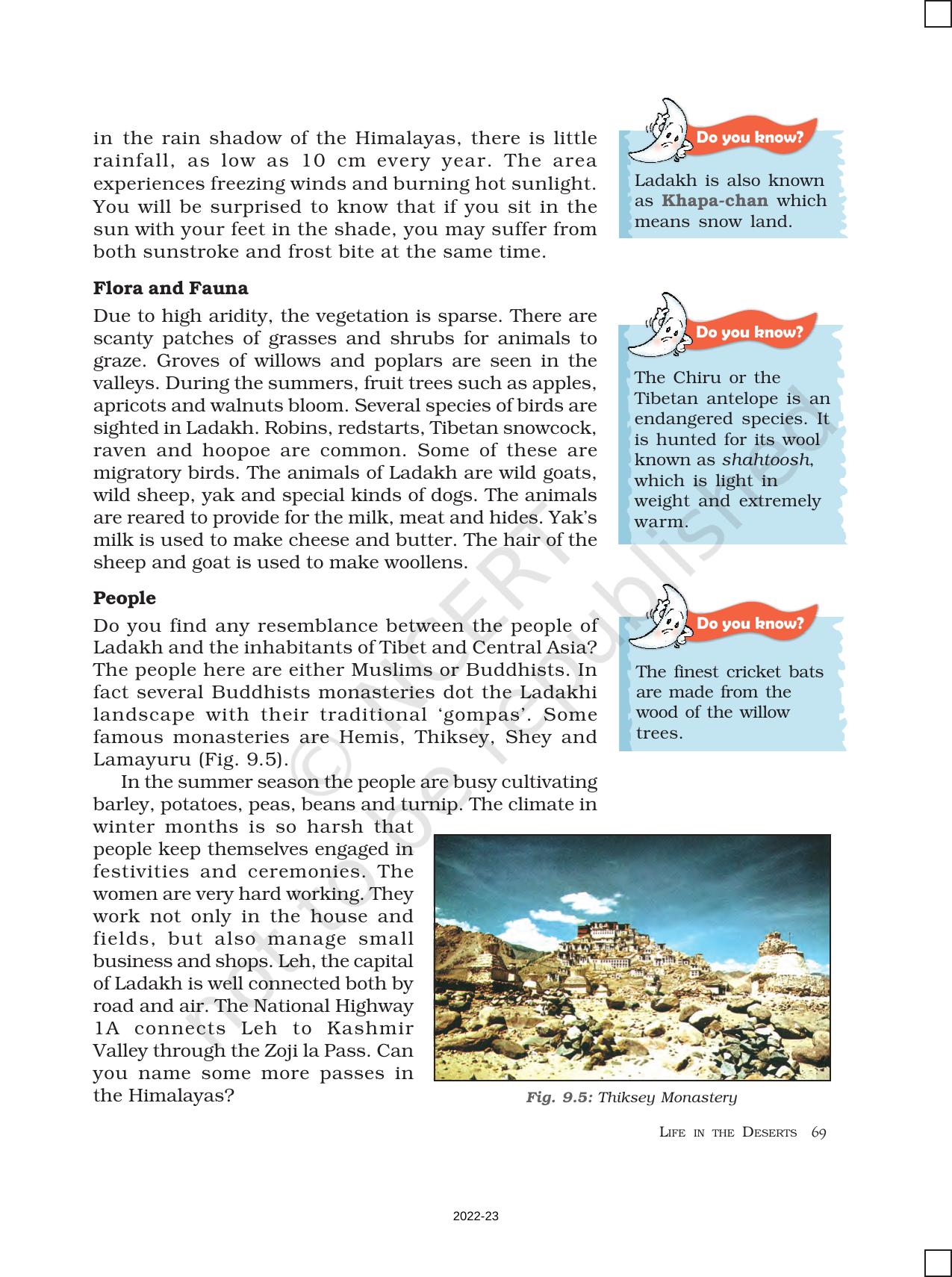 NCERT Book for Class 7 Social Science(Geography): Chapter 9-Life in the Deserts - Page 5