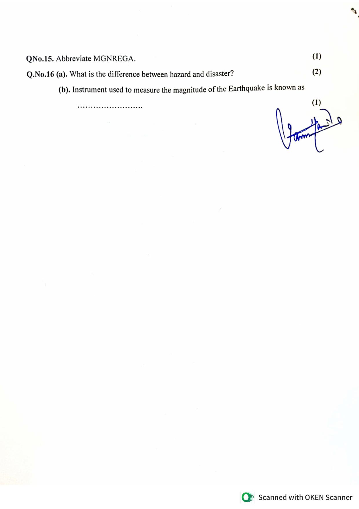 JKBOSE Class 9 Social Science (T1 & T2) Model Question Paper - Page 8