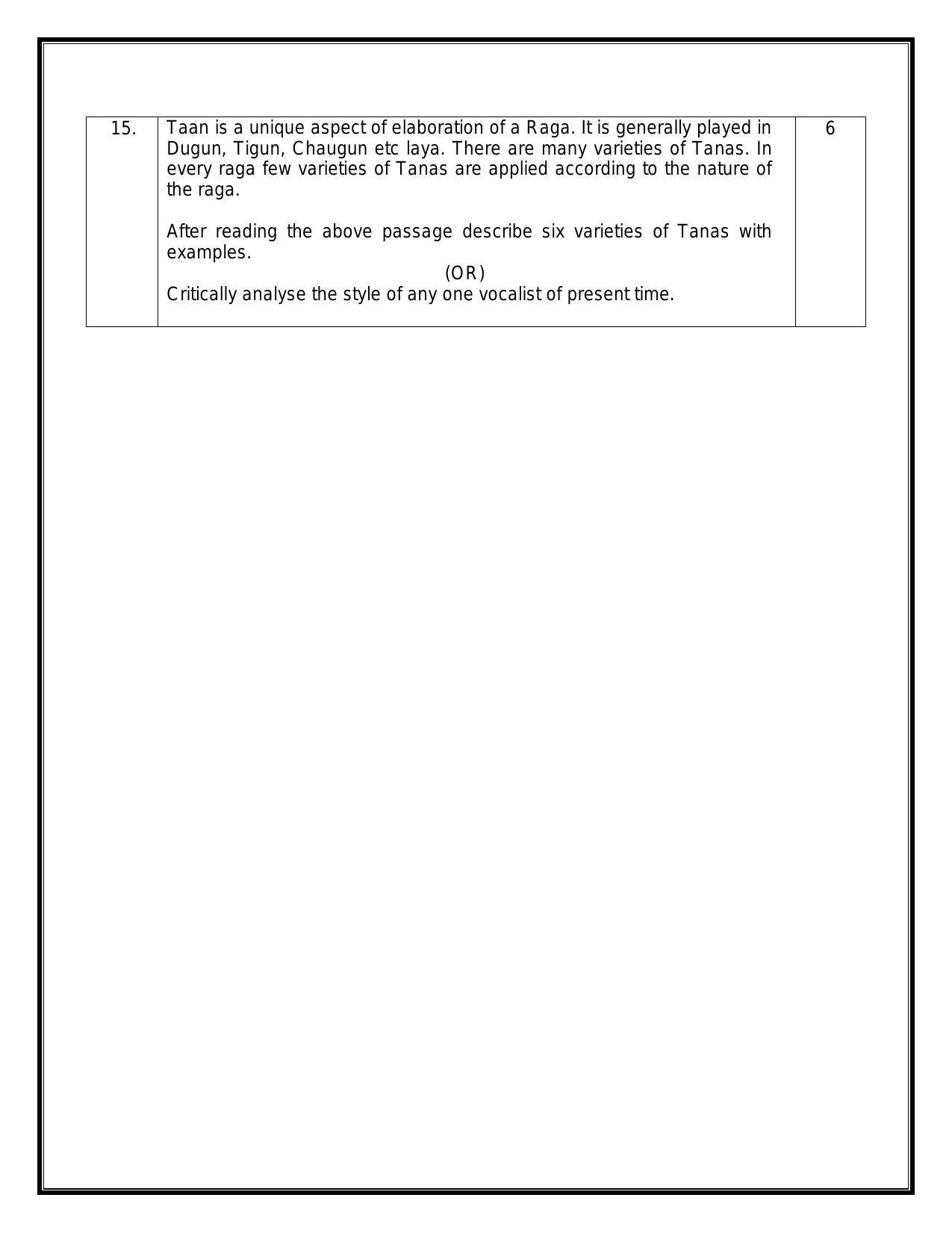 CBSE Class 10 Hindustani Music (Vocal) Sample Paper 2024 - Page 4