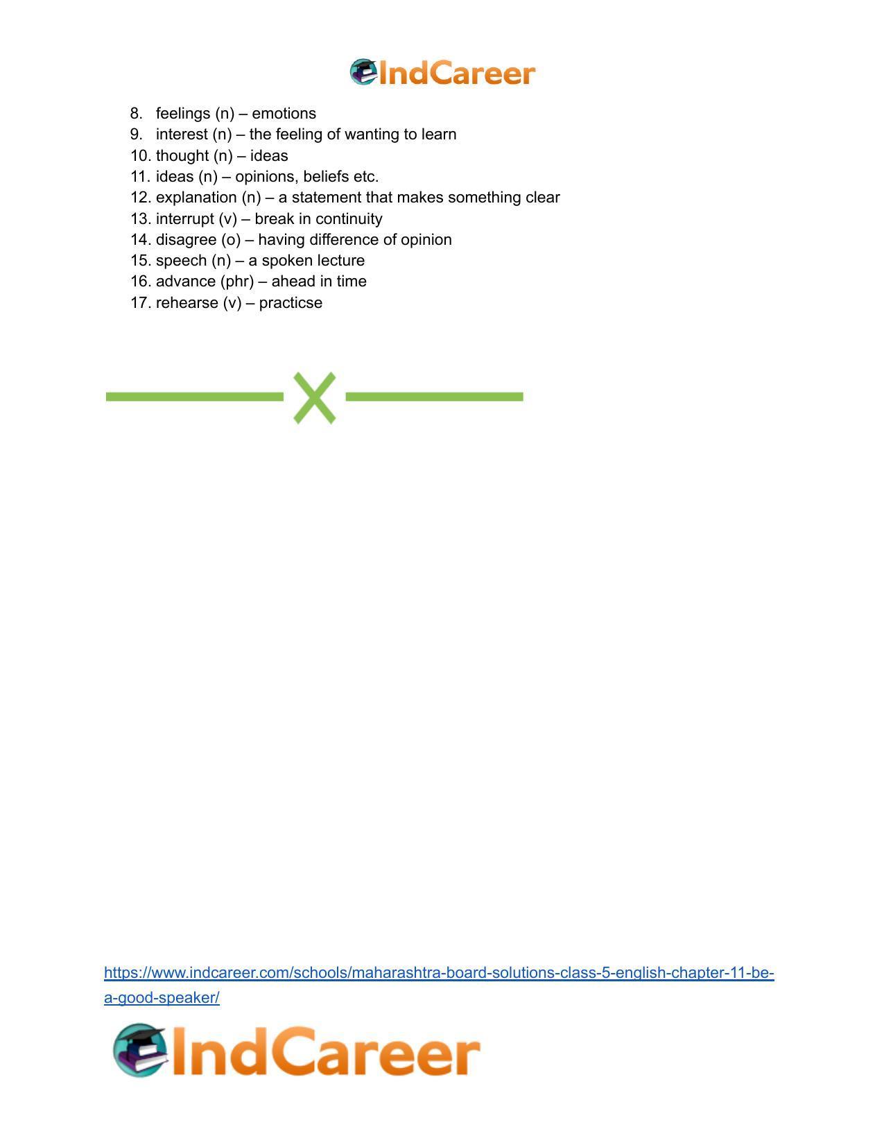 Maharashtra Board Solutions Class 5-English: Chapter 11- Be a Good Speaker - Page 7