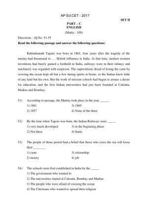 AP EDCET 2017 English Question Paper