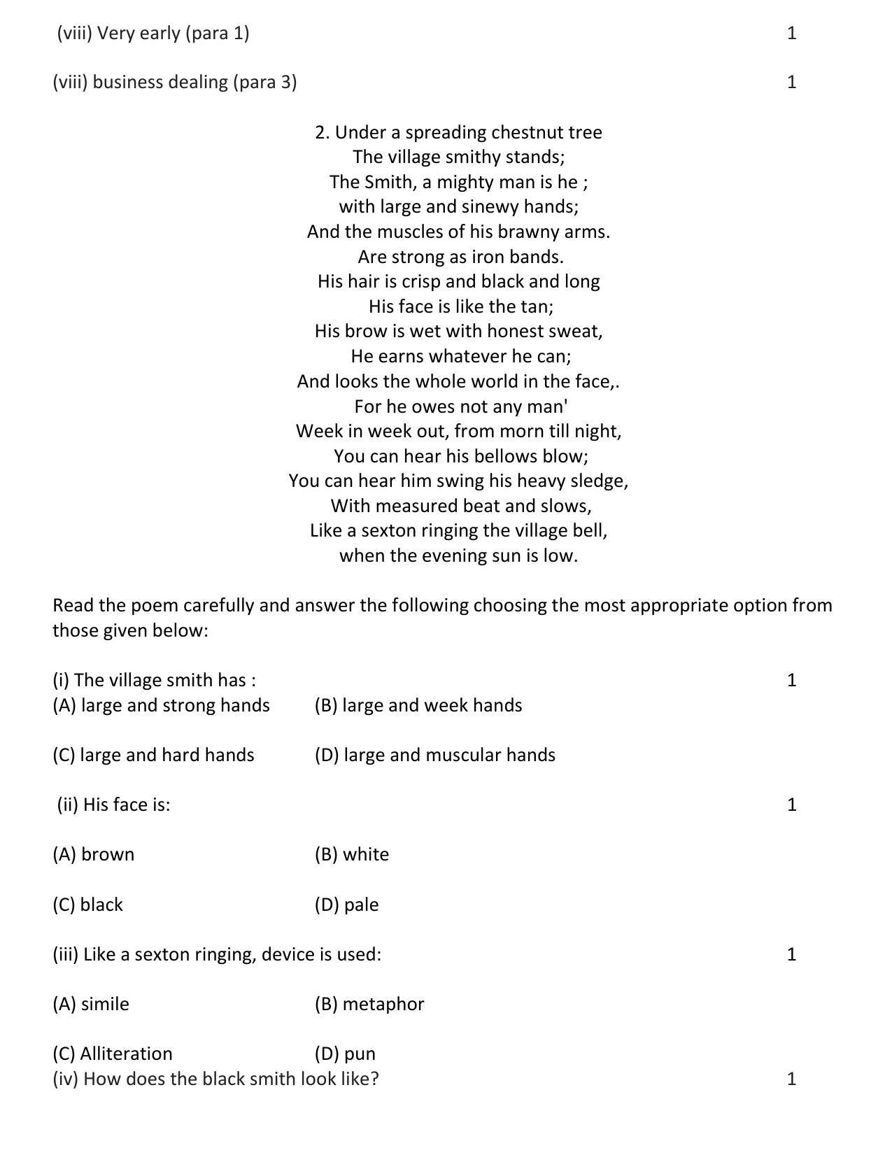 RBSE 2023 CLASS 12 English Literature Model Paper - Page 6