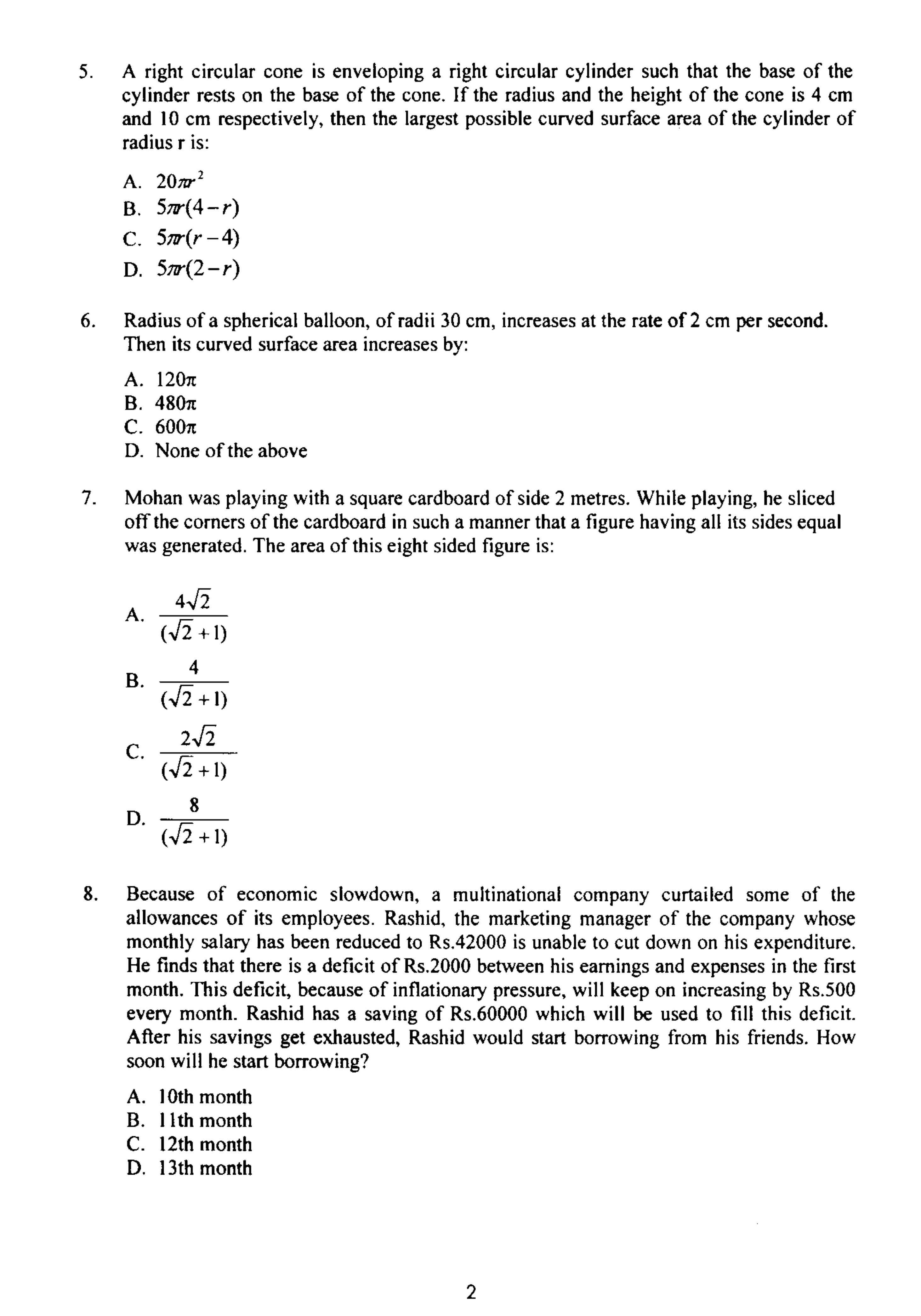 IIFT 2010 Question Paper - Page 3