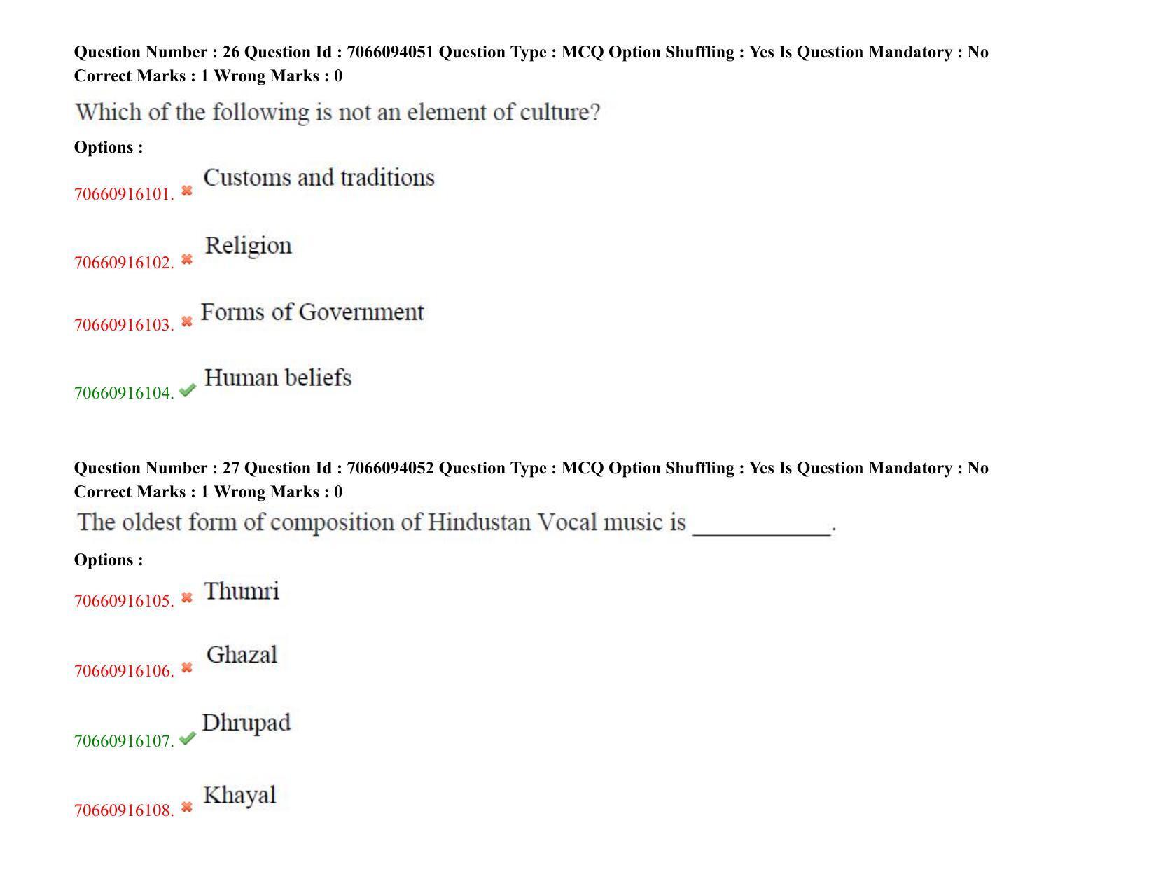 TS CPGET 2020 M.Sc. Psychology (Shift 3) Question Paper with Answer Key - Page 16