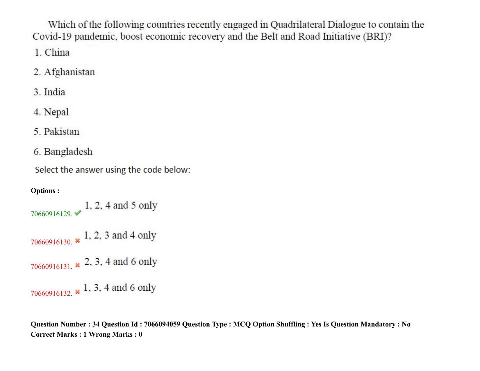 TS CPGET 2020 M.Sc. Psychology (Shift 3) Question Paper with Answer Key - Page 20