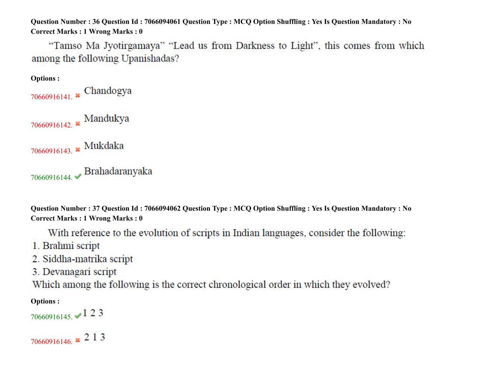 TS CPGET 2020 M.Sc. Psychology (Shift 3) Question Paper with Answer Key - Page 22