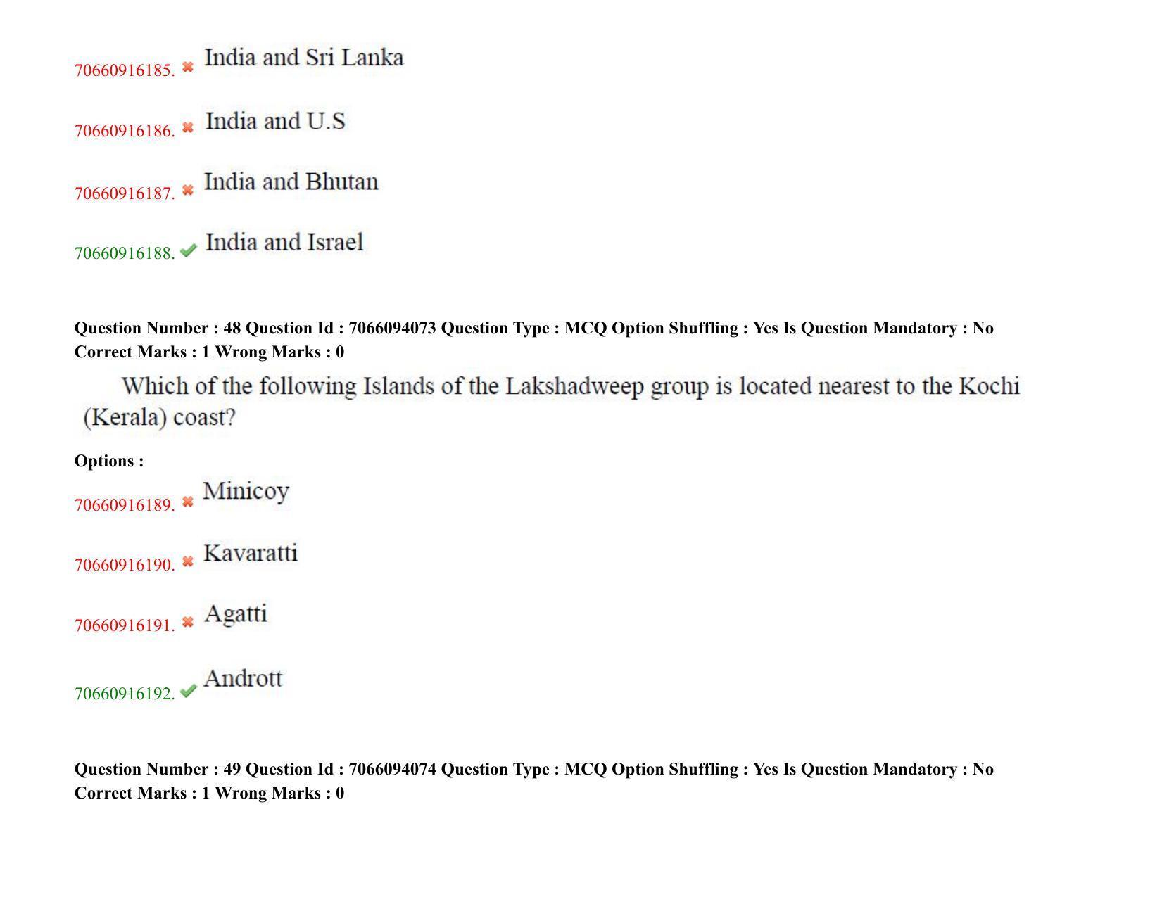 TS CPGET 2020 M.Sc. Psychology (Shift 3) Question Paper with Answer Key - Page 28