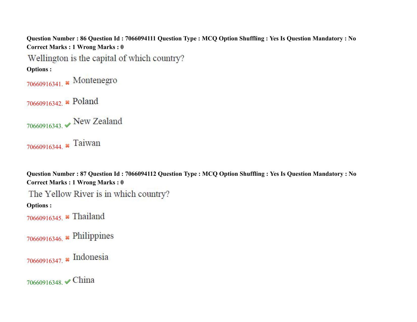 TS CPGET 2020 M.Sc. Psychology (Shift 3) Question Paper with Answer Key - Page 47