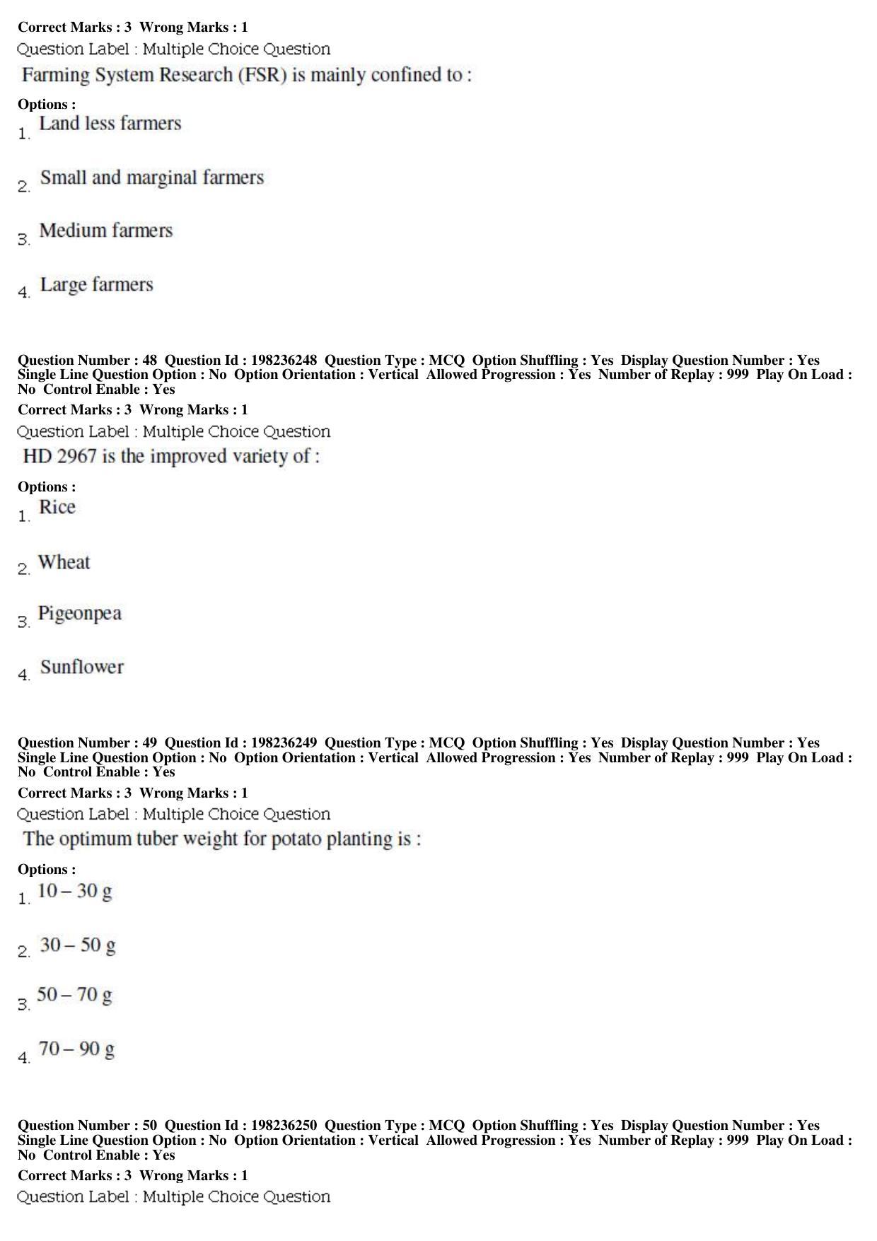BHU RET Agronomy 2019 Question Paper - Page 18