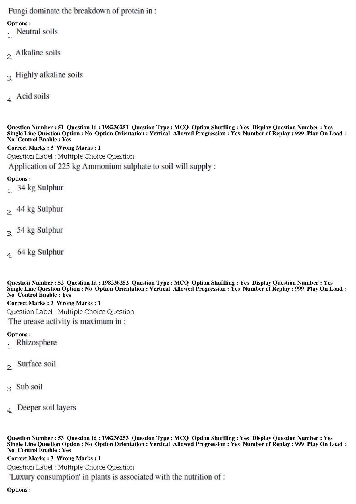 BHU RET Agronomy 2019 Question Paper - Page 19