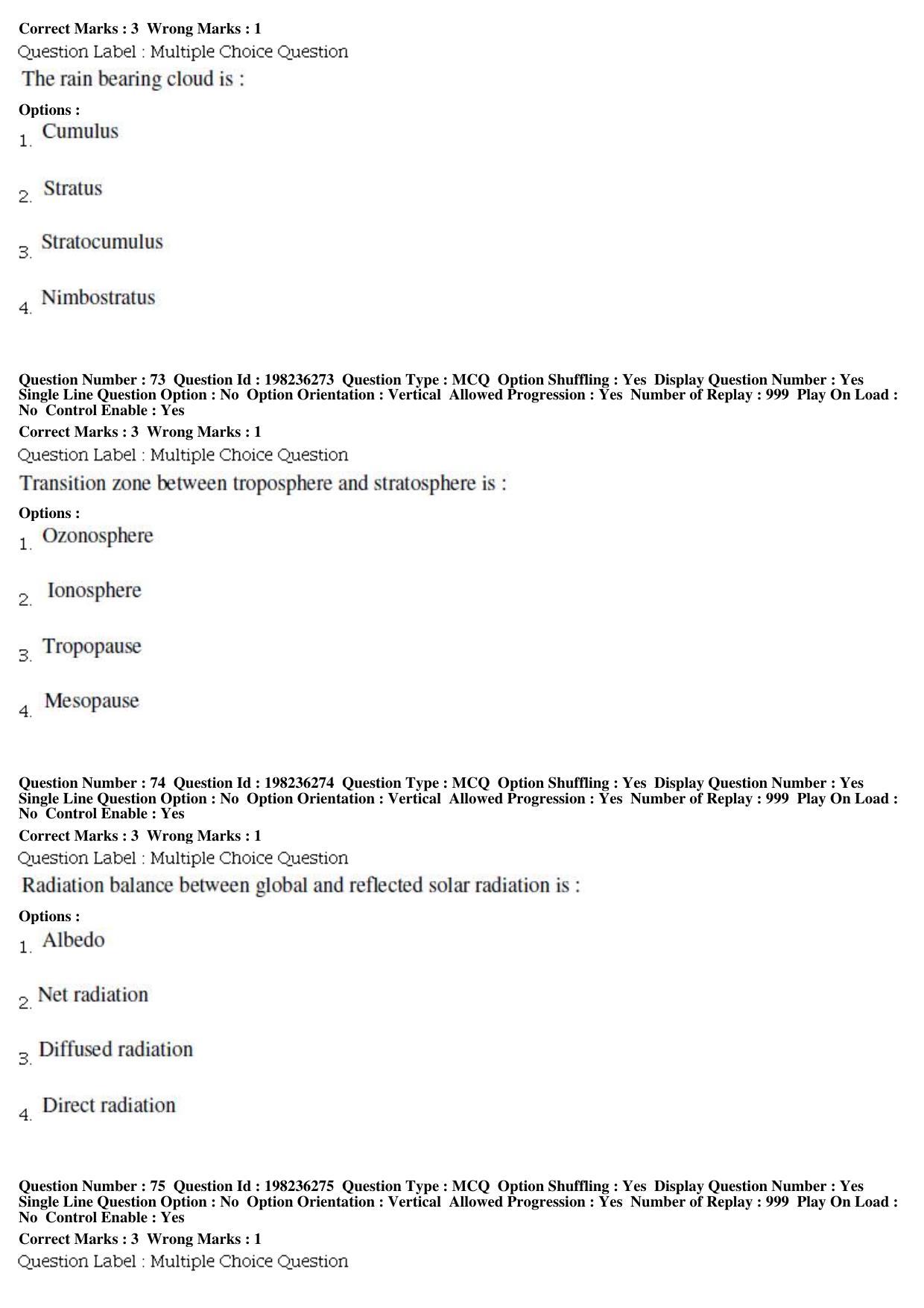 BHU RET Agronomy 2019 Question Paper - Page 26