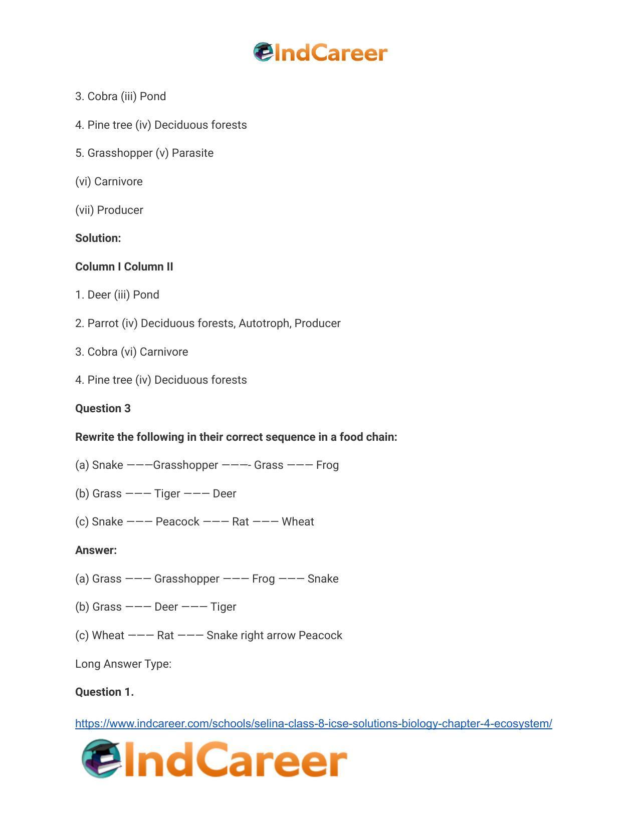 Selina Class 8 ICSE Solutions Biology : Chapter 4- Ecosystem - Page 4