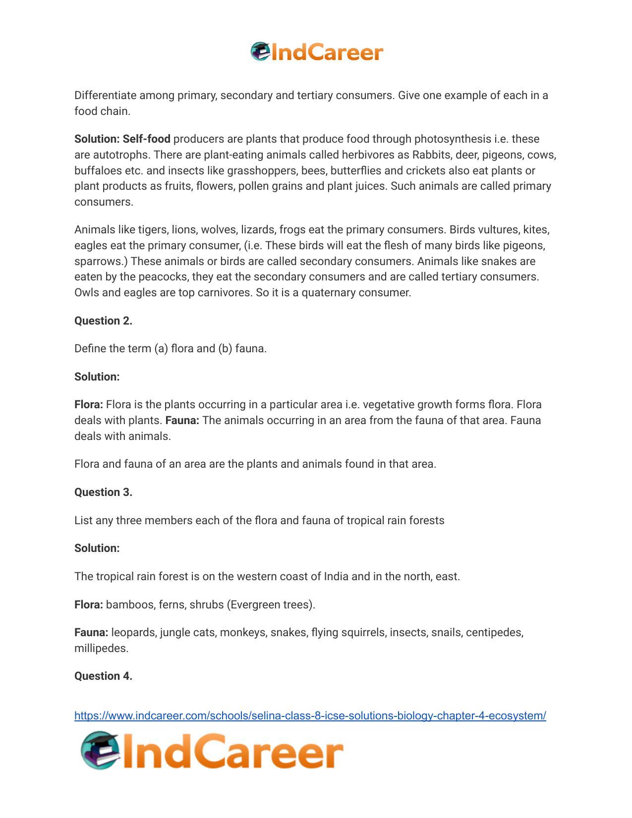 Selina Class 8 ICSE Solutions Biology : Chapter 4- Ecosystem - Page 5