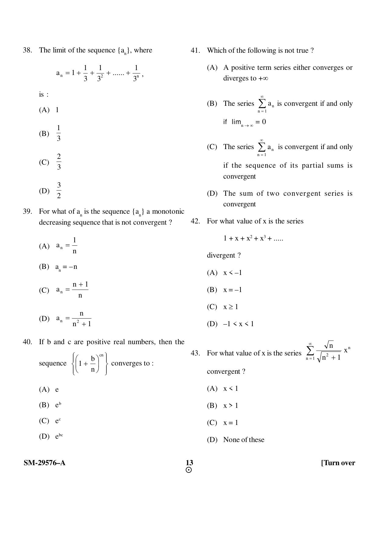 KUET 2023 M.A. Statistics Question Paper - Page 13