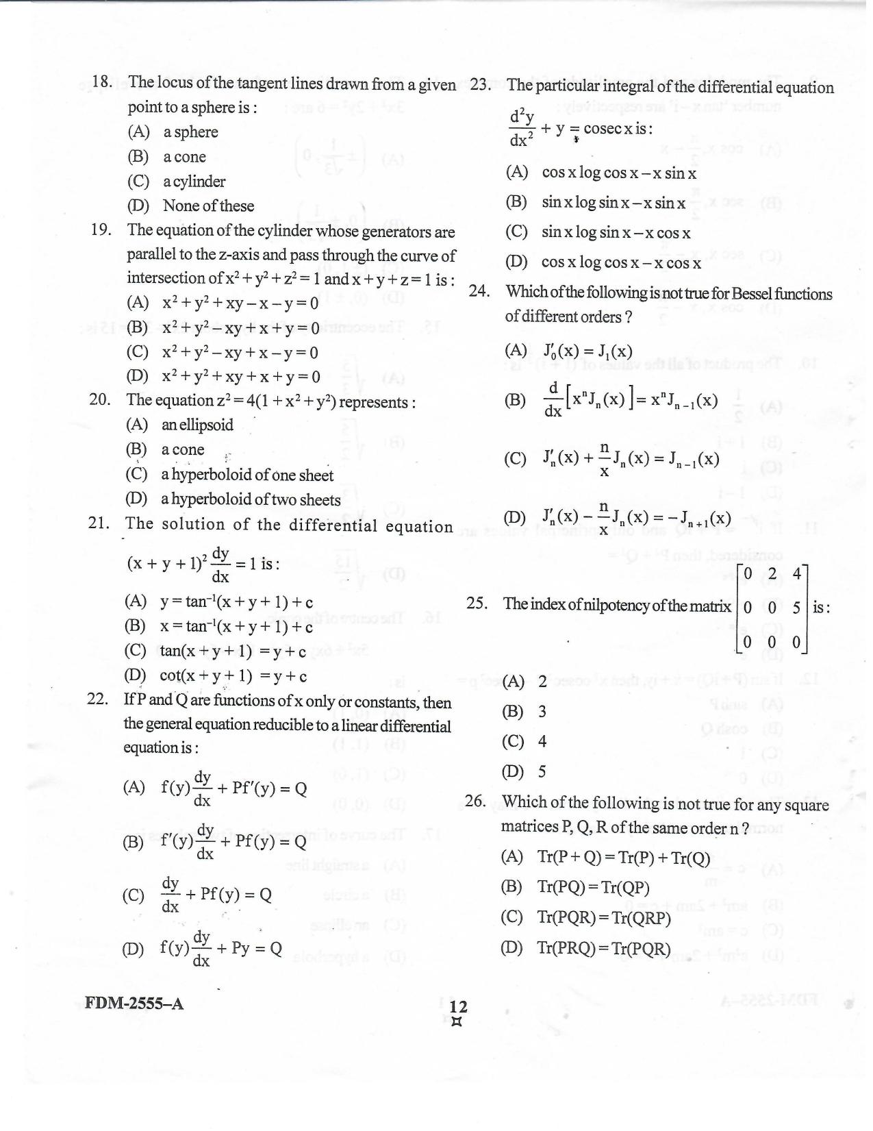 KUET 2023 M.A. Statistics Question Paper - Page 50