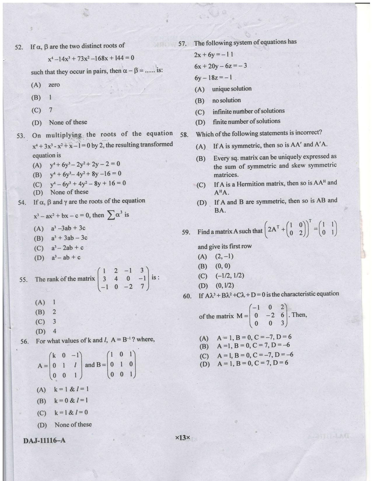KUET 2023 M.A. Statistics Question Paper - Page 69