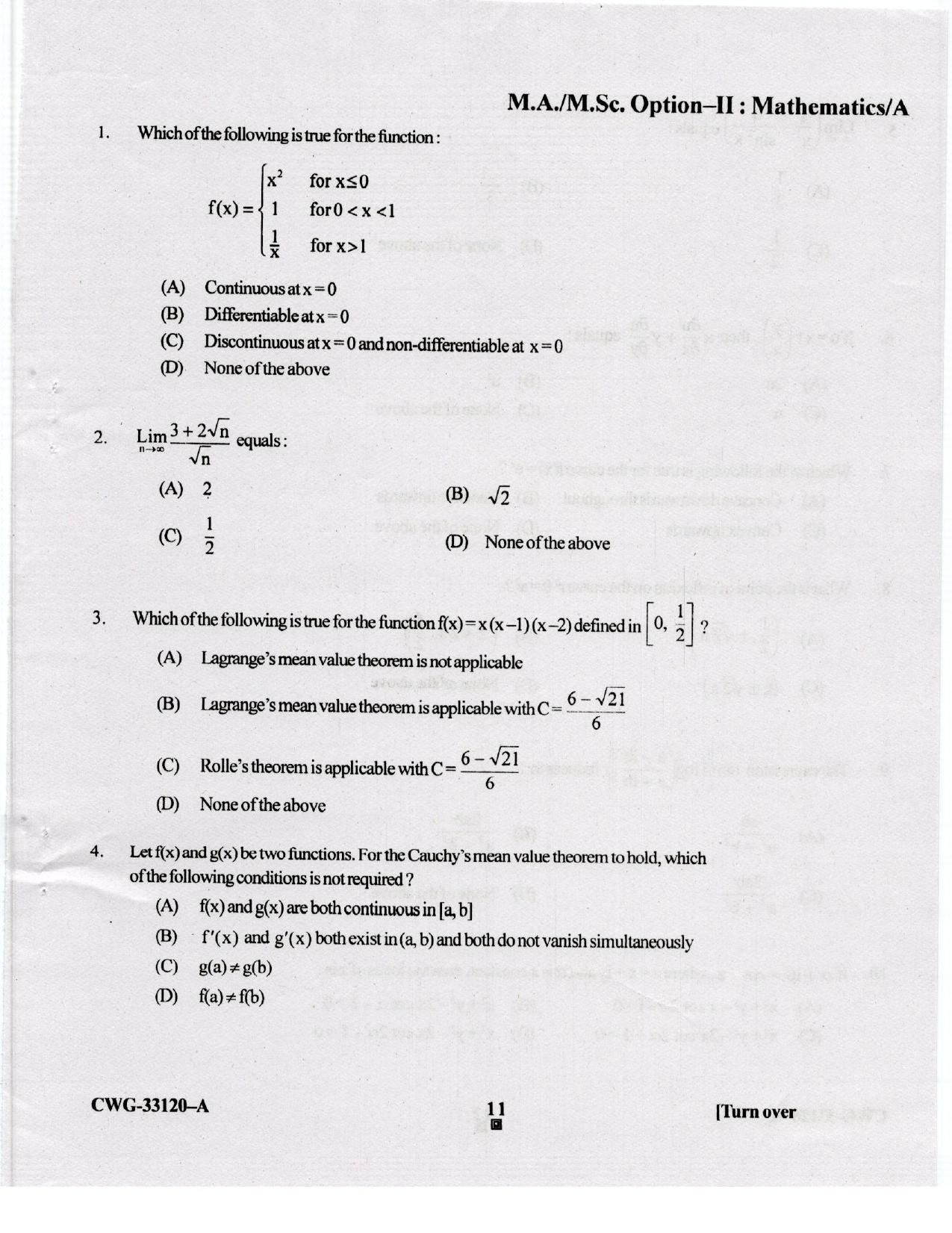 KUET 2023 M.A. Statistics Question Paper - Page 80