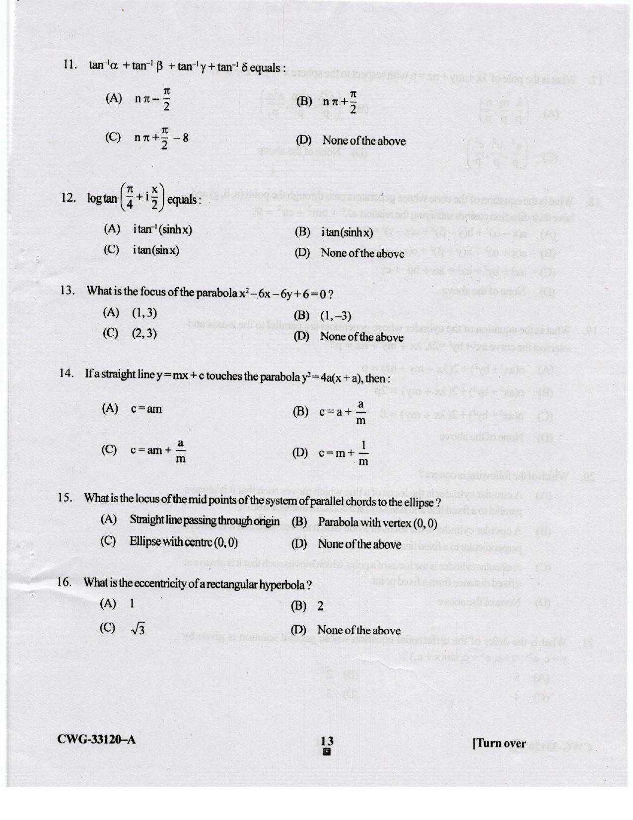 KUET 2023 M.A. Statistics Question Paper - Page 82