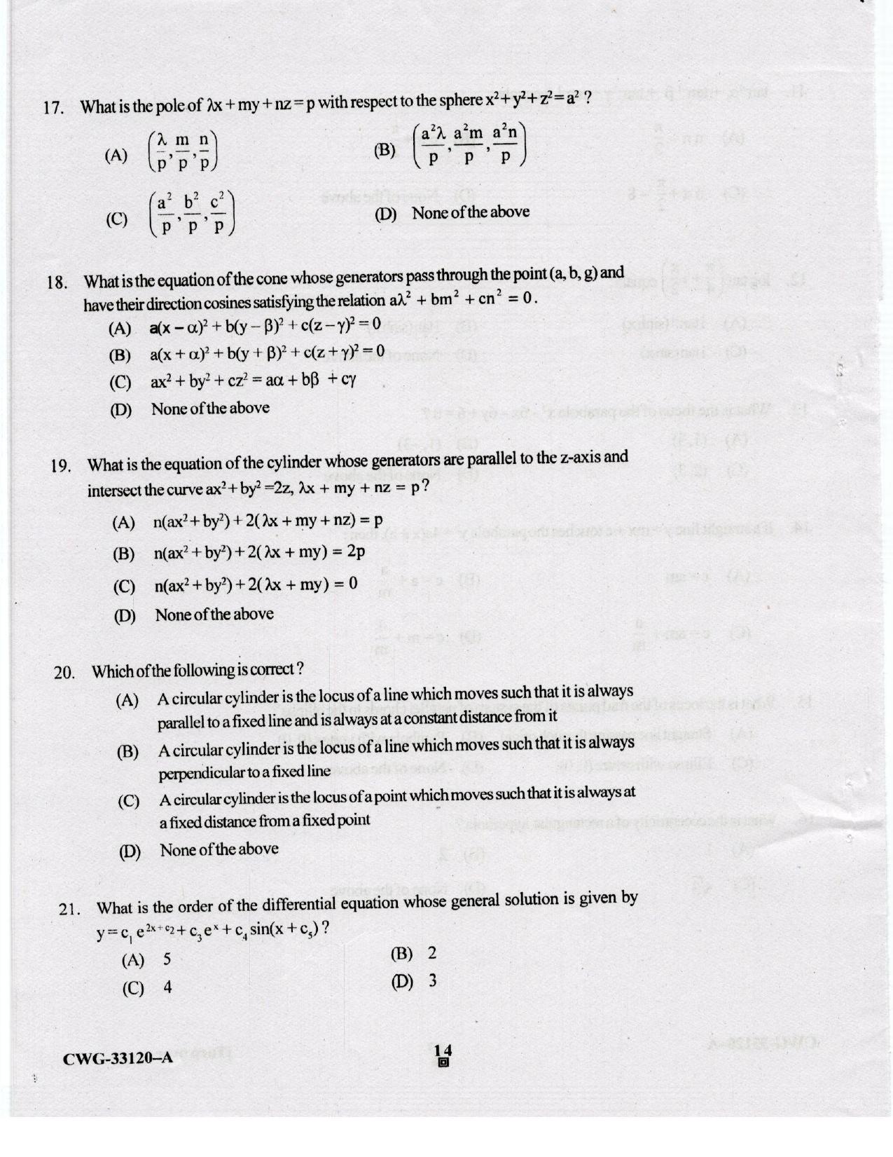 KUET 2023 M.A. Statistics Question Paper - Page 83