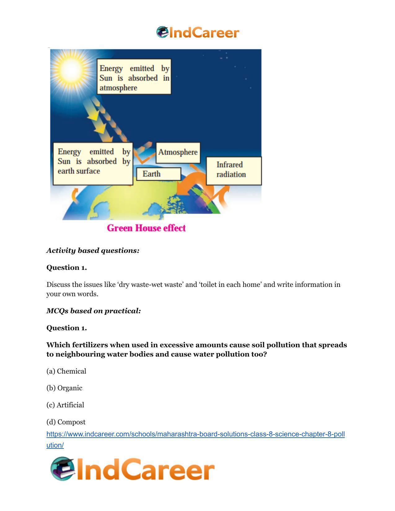 Maharashtra Board Solutions Class 8-Science: Chapter 8- Pollution - Page 27