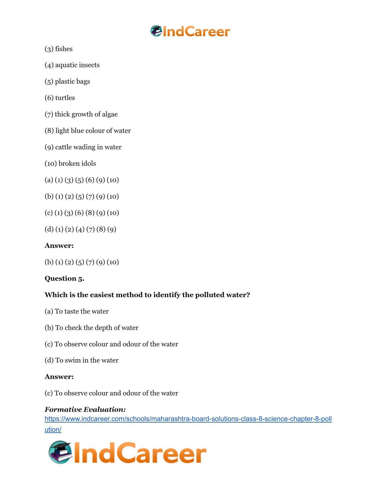 Maharashtra Board Solutions Class 8-Science: Chapter 8- Pollution - Page 29