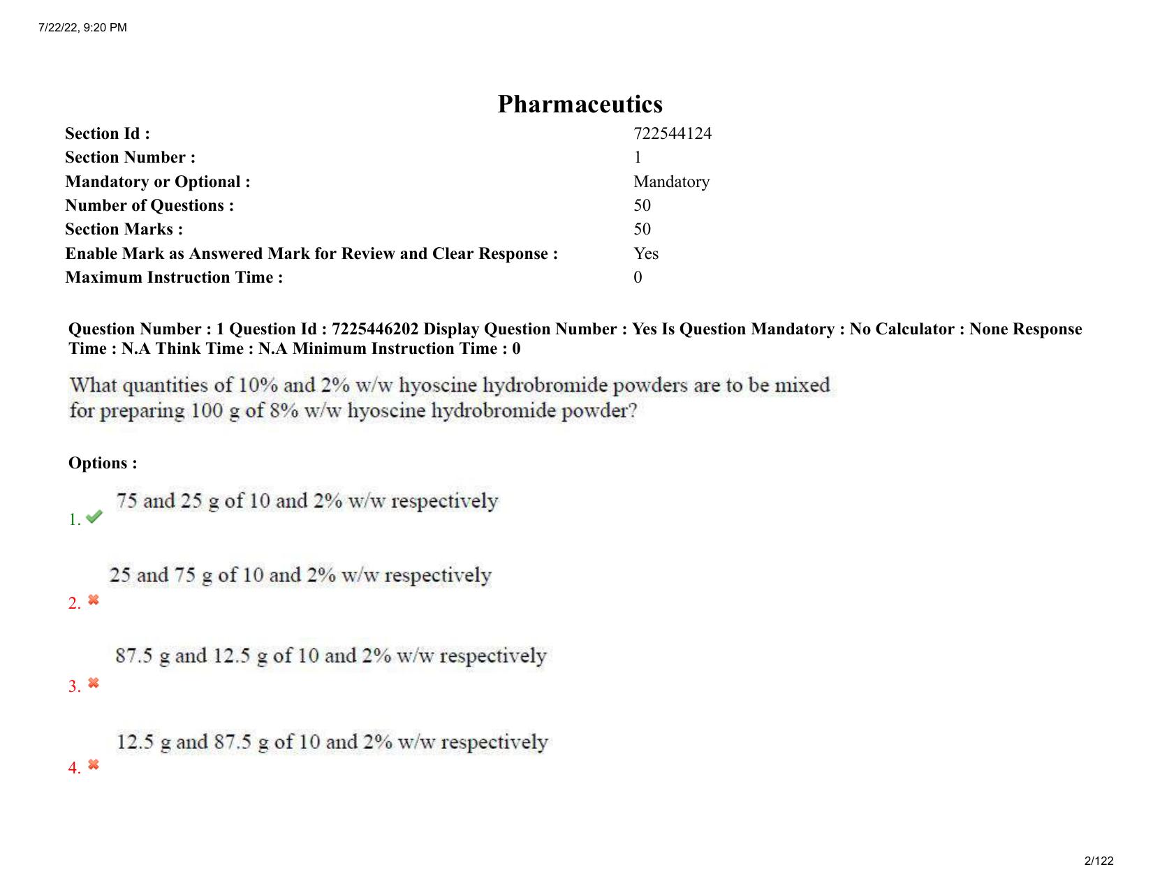 AP ECET 2022 - PHARMACY Question Paper With Preliminary Keys - Page 2