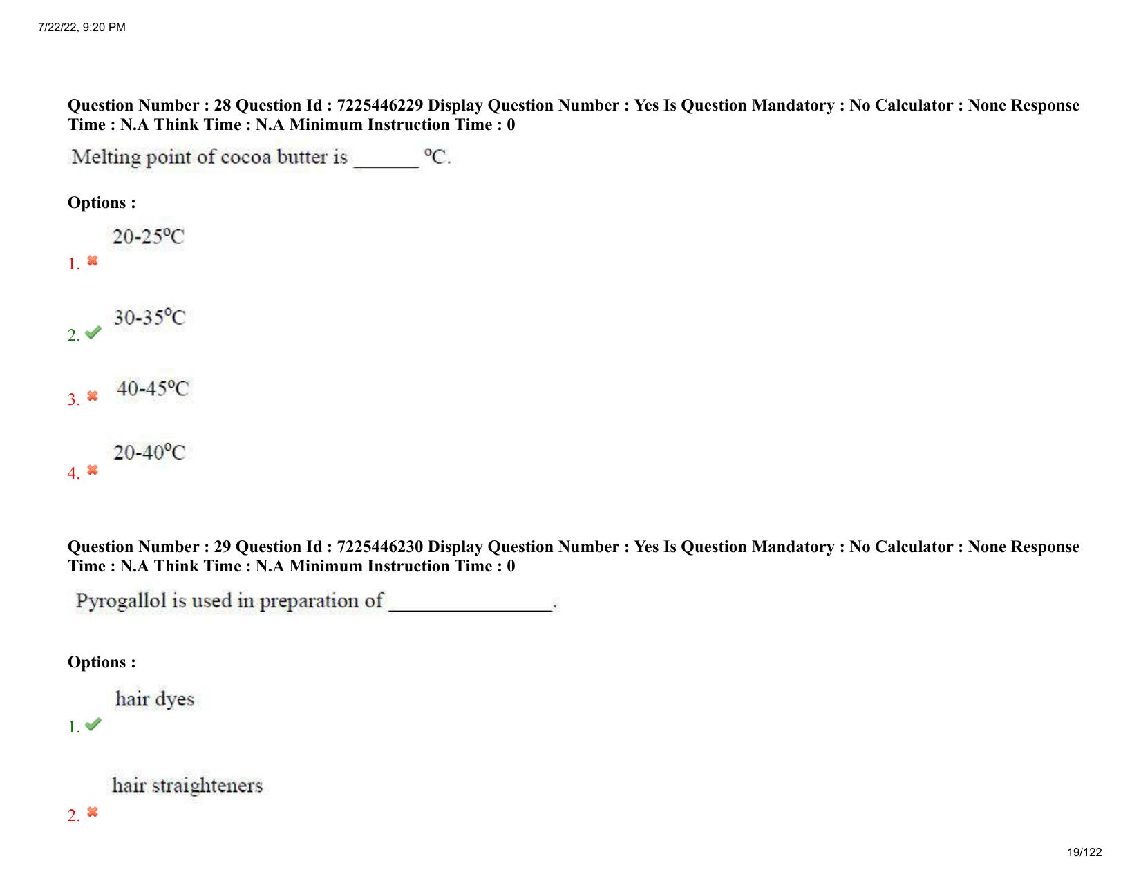 AP ECET 2022 - PHARMACY Question Paper With Preliminary Keys - Page 19