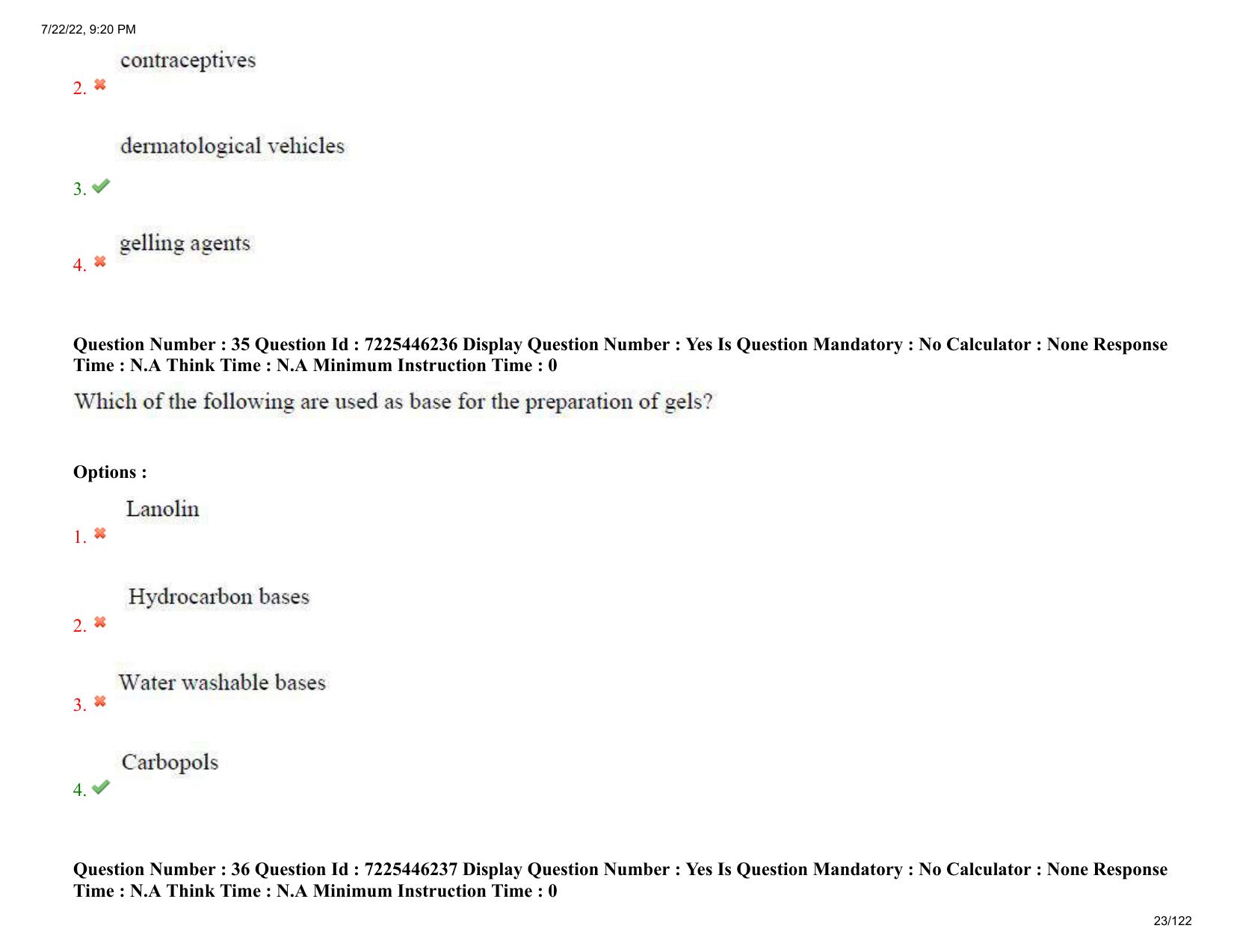AP ECET 2022 - PHARMACY Question Paper With Preliminary Keys - Page 23