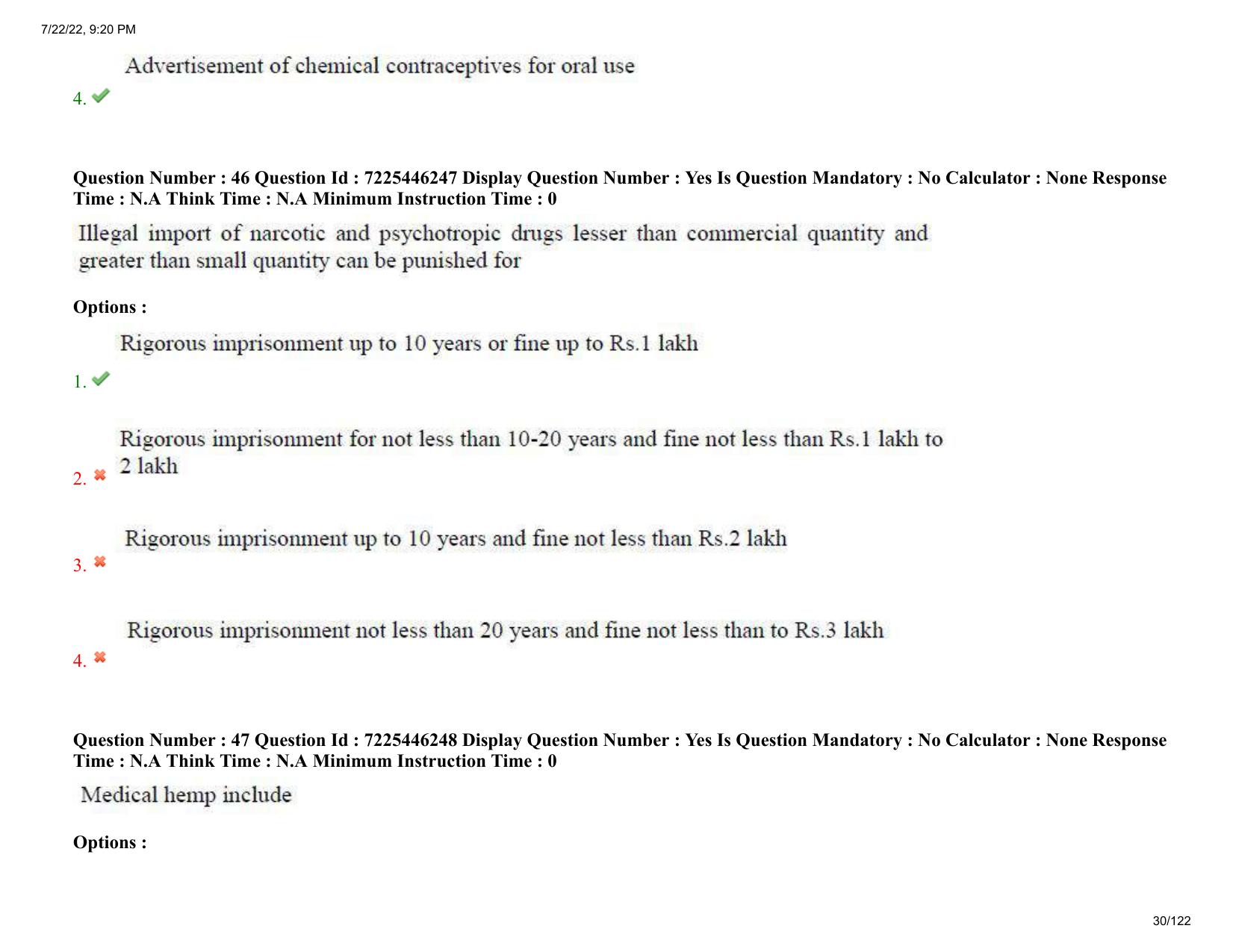 AP ECET 2022 - PHARMACY Question Paper With Preliminary Keys - Page 30