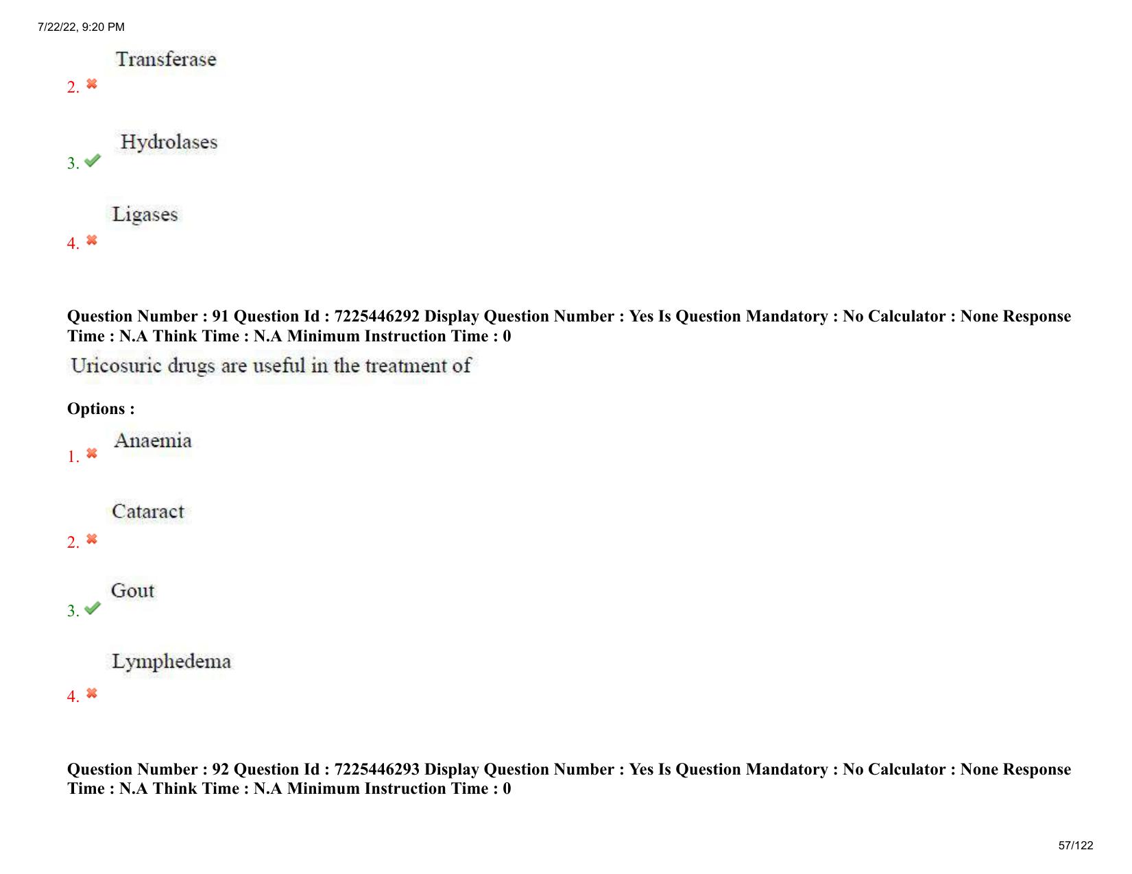 AP ECET 2022 - PHARMACY Question Paper With Preliminary Keys - Page 57