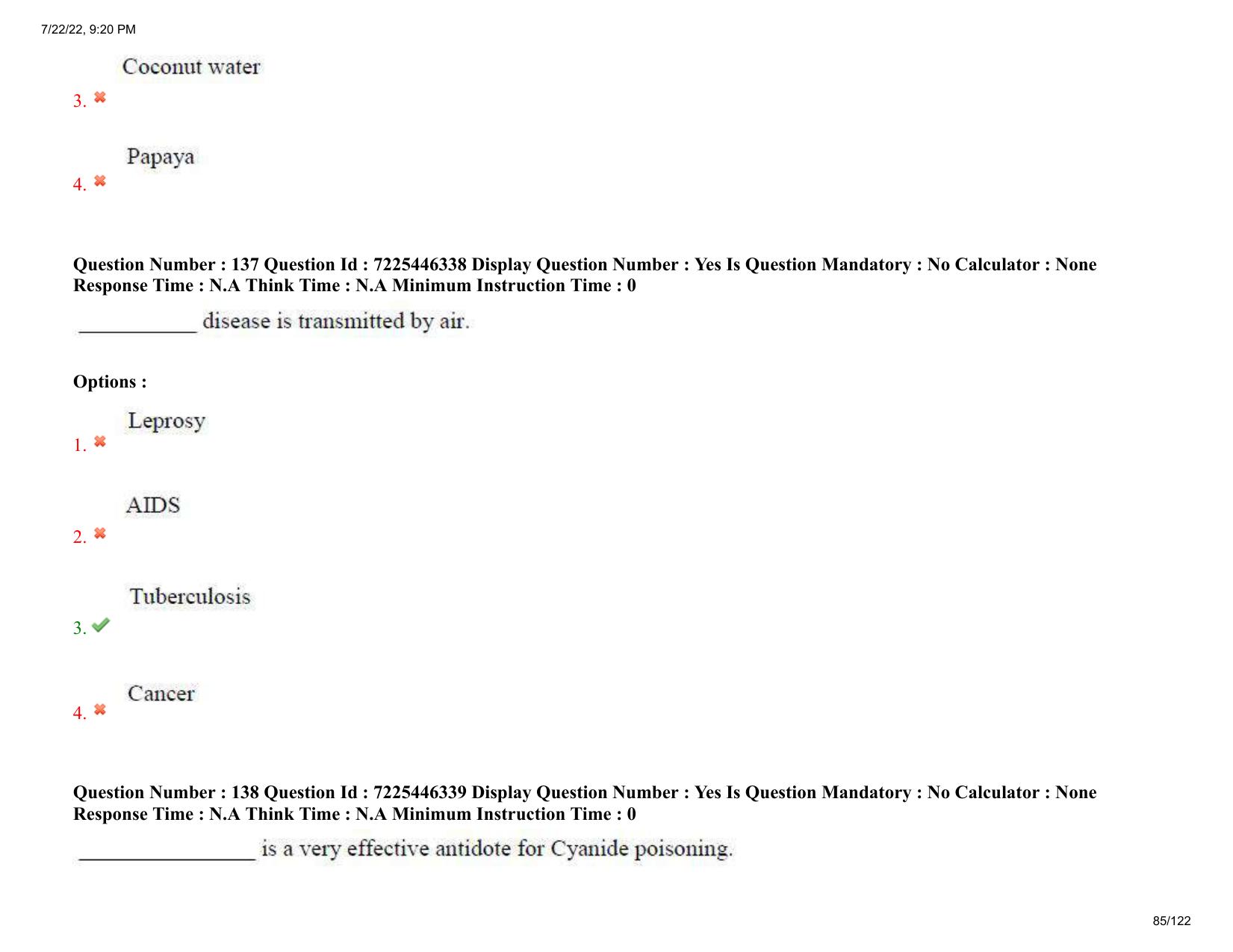 AP ECET 2022 - PHARMACY Question Paper With Preliminary Keys - Page 85