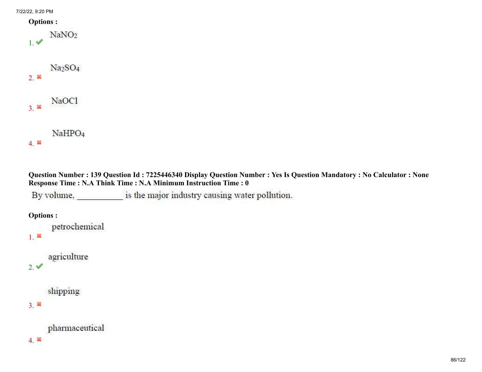 AP ECET 2022 - PHARMACY Question Paper With Preliminary Keys - Page 86