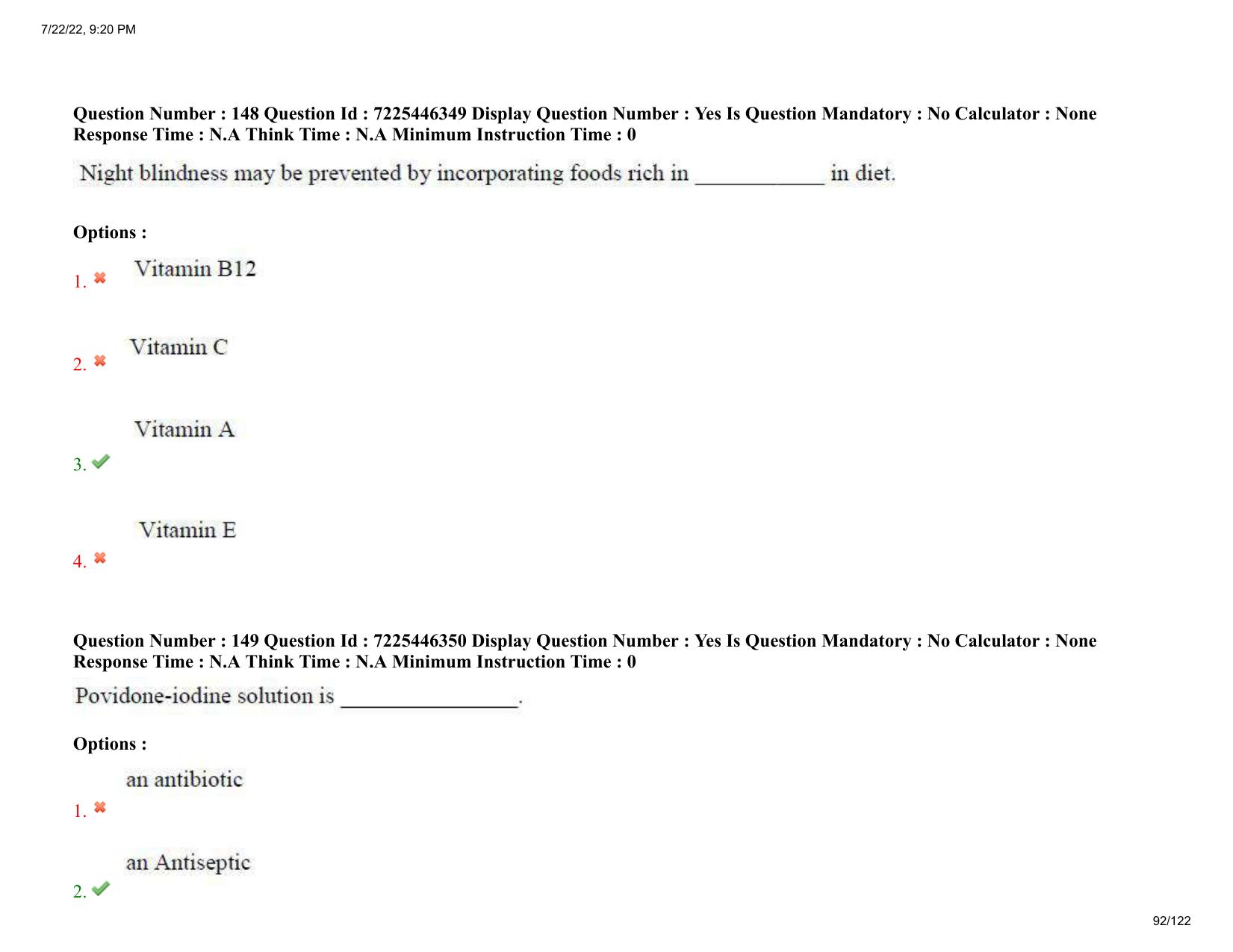 AP ECET 2022 - PHARMACY Question Paper With Preliminary Keys - Page 92