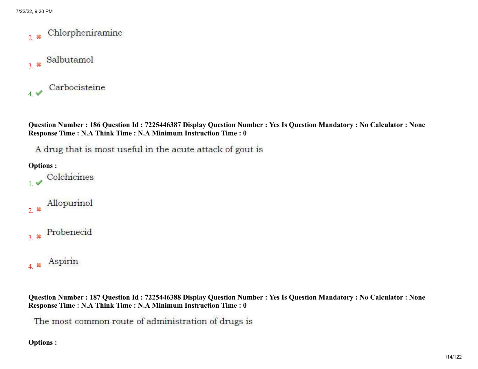 AP ECET 2022 - PHARMACY Question Paper With Preliminary Keys - Page 114