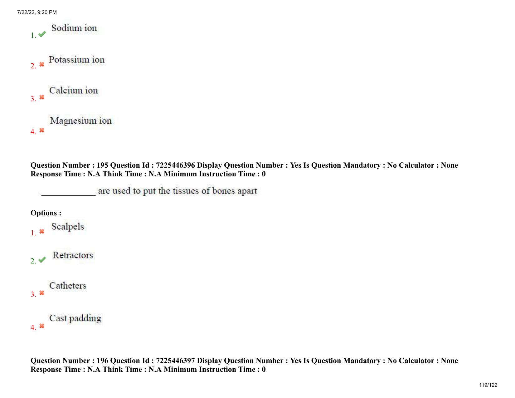 AP ECET 2022 - PHARMACY Question Paper With Preliminary Keys - Page 119