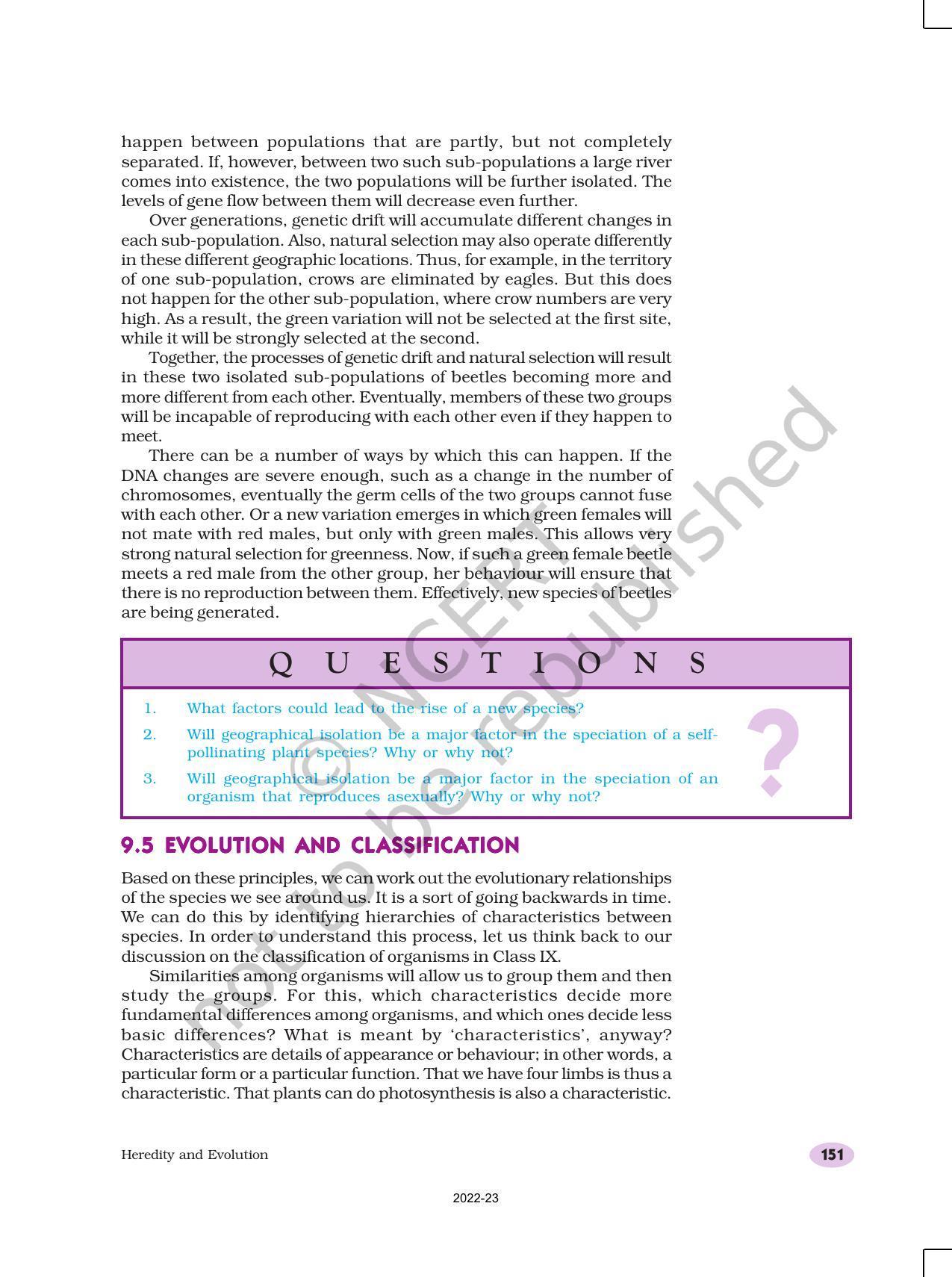 NCERT Book for Class 10 Science Chapter 9 Heredity and Evolution - Page 10