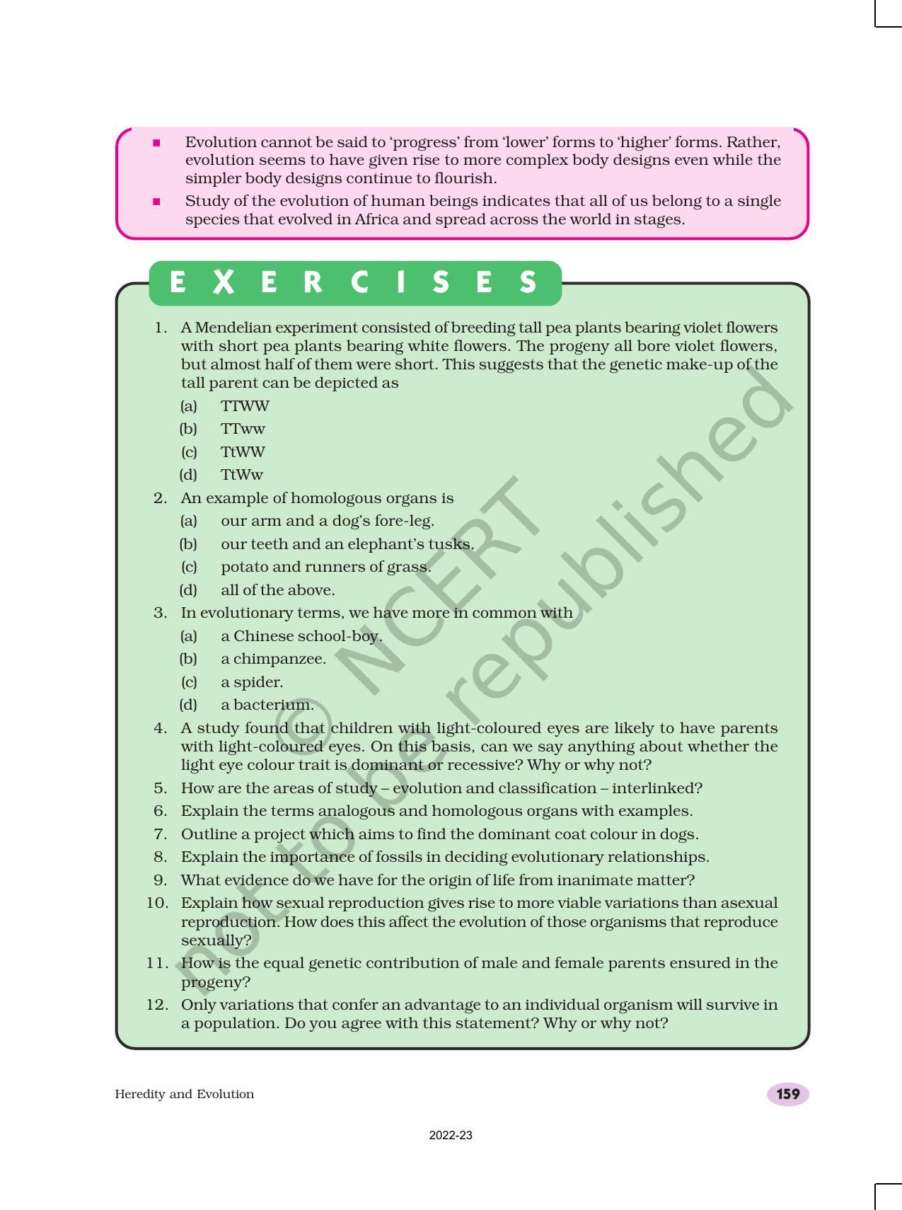 NCERT Book for Class 10 Science Chapter 9 Heredity and Evolution - Page 18