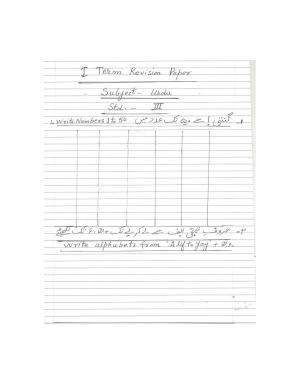 Worksheet for Class 3 Urdu Assignment 19