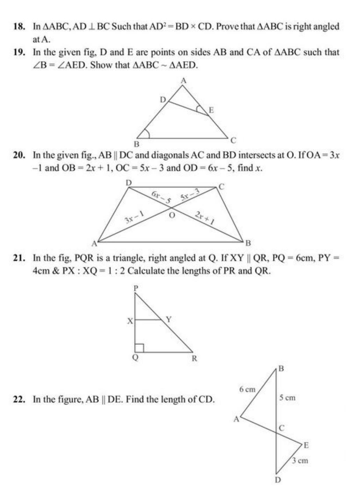 Class 10 Notes, Question & Practice Paper - Mathematics (Topic 6 : Triangles) - Page 6