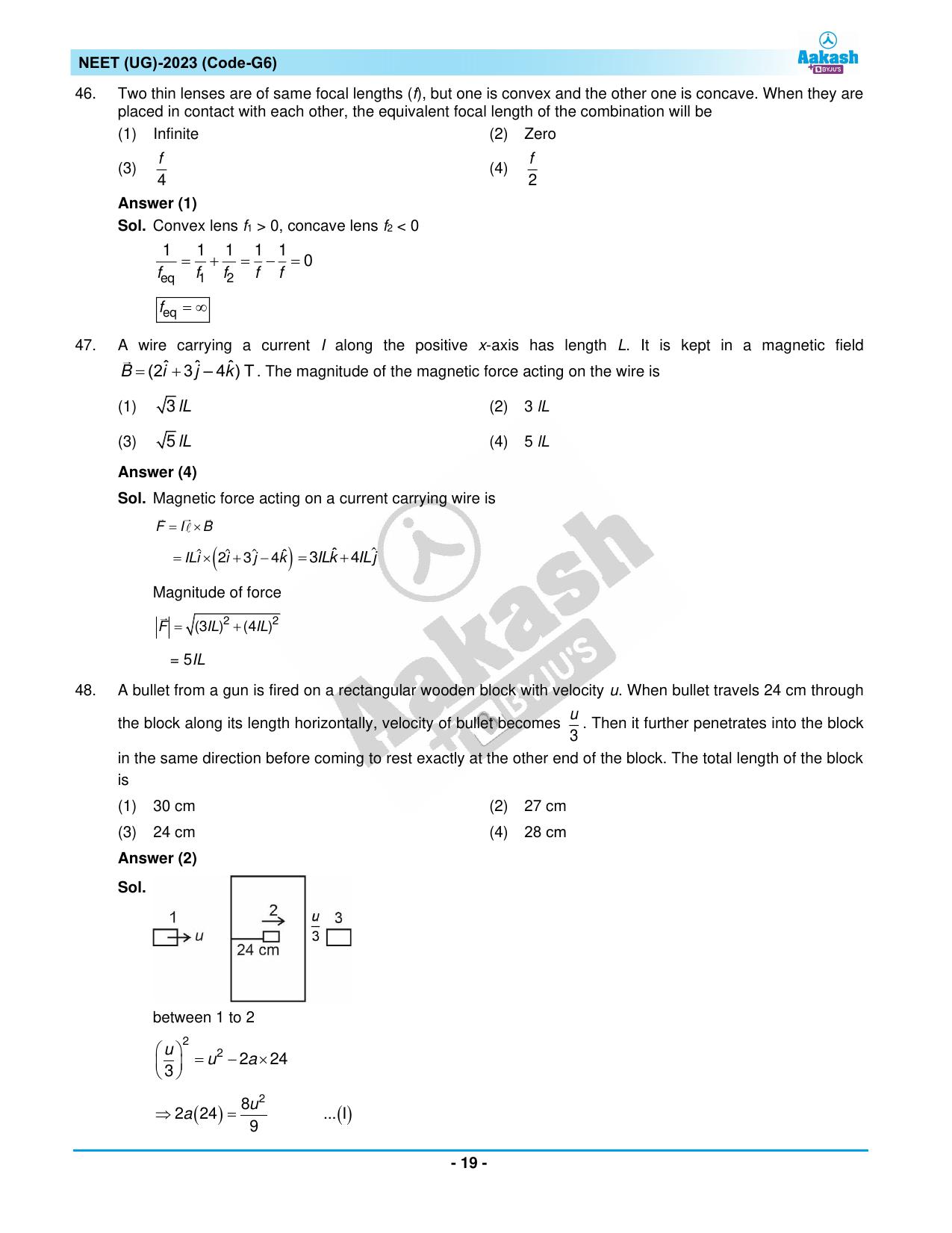 NEET 2023 Question Paper G6 - Page 19