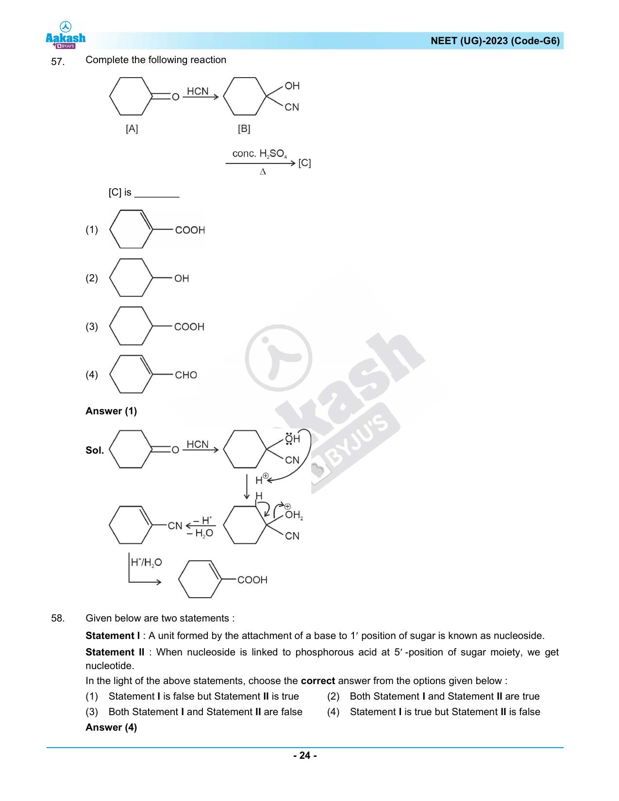 NEET 2023 Question Paper G6 - Page 24