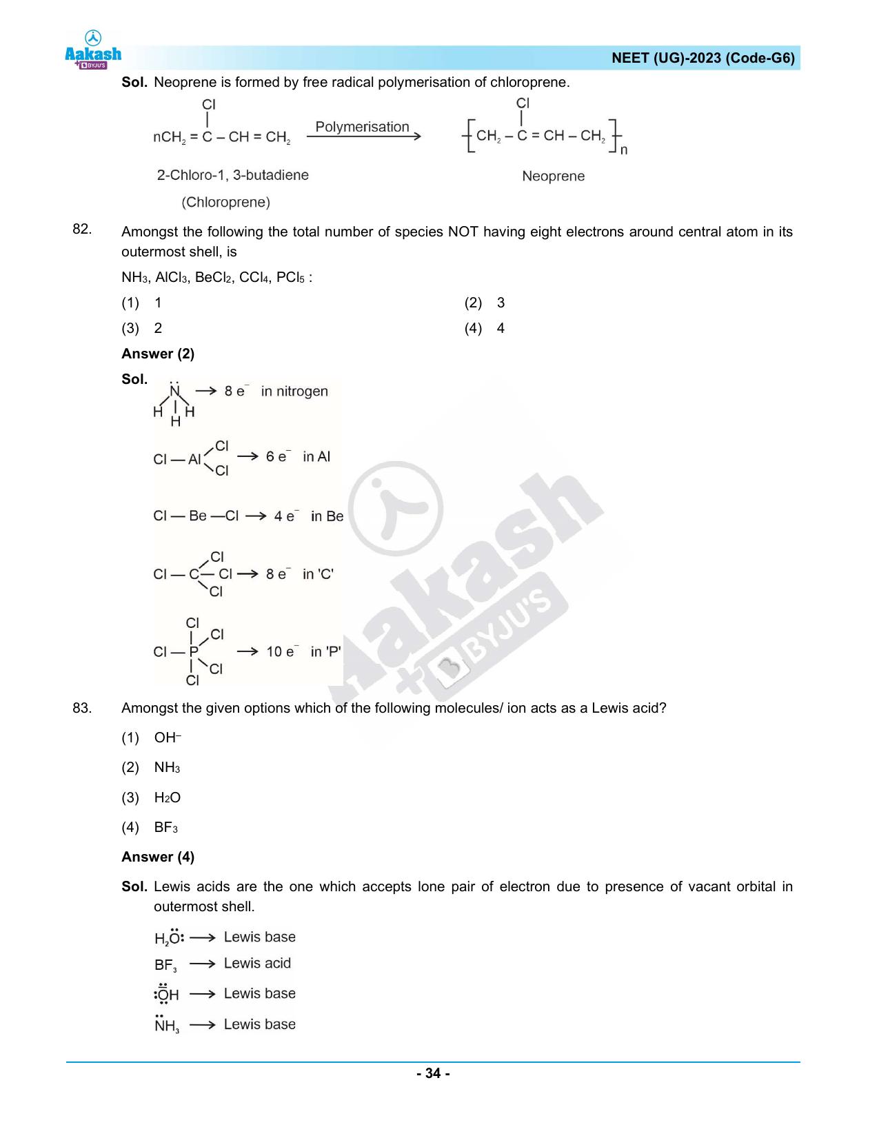 NEET 2023 Question Paper G6 - Page 34