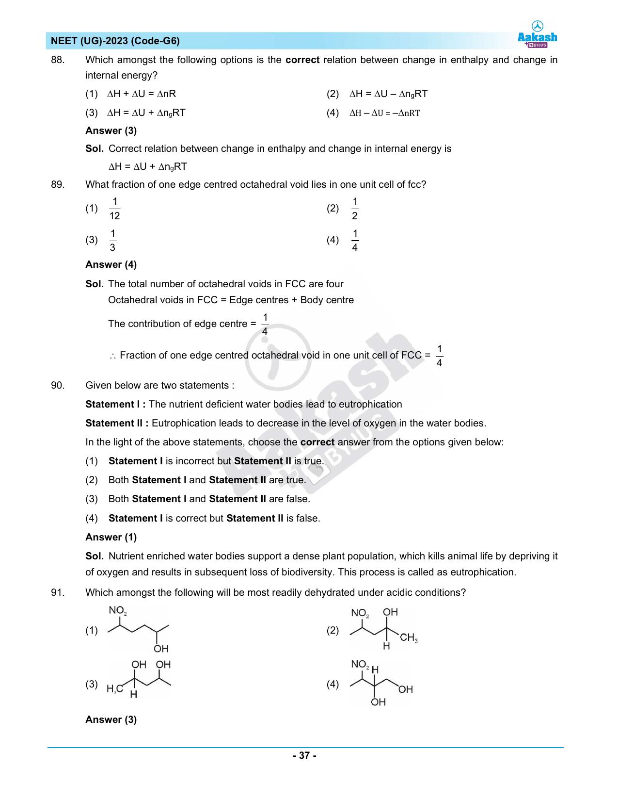 NEET 2023 Question Paper G6 - Page 37