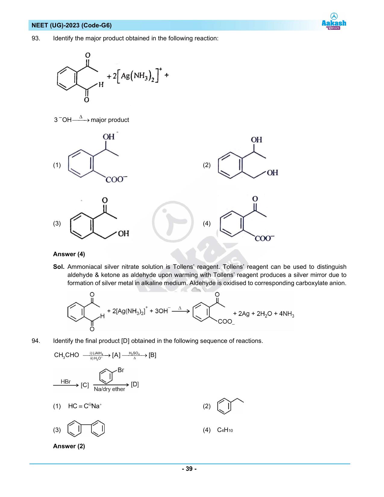 NEET 2023 Question Paper G6 - Page 39