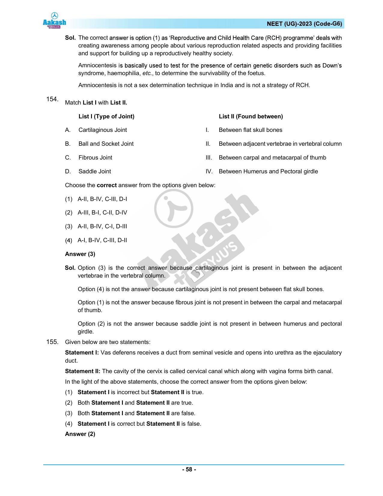 NEET 2023 Question Paper G6 - Page 58
