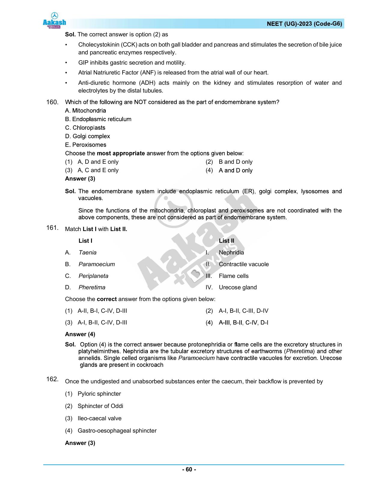 NEET 2023 Question Paper G6 - Page 60