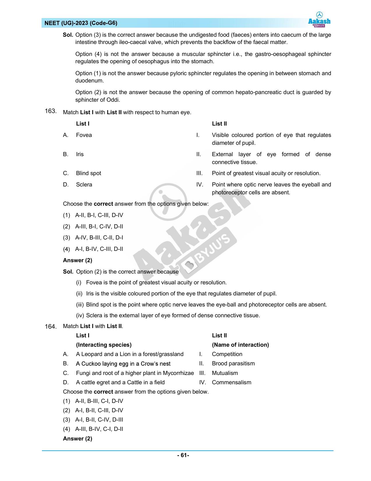 NEET 2023 Question Paper G6 - Page 61